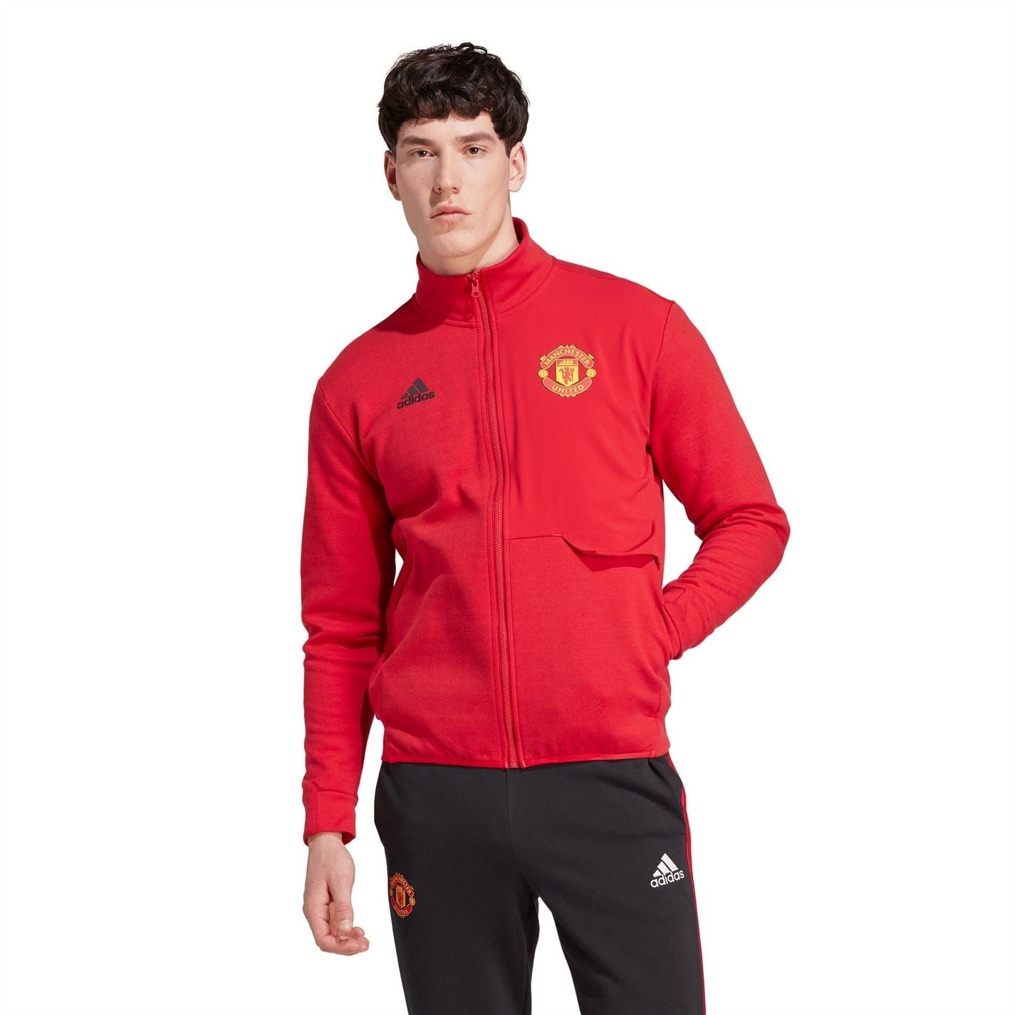 adidas Manchester United Anthem Jacket 2023 2024 Adults