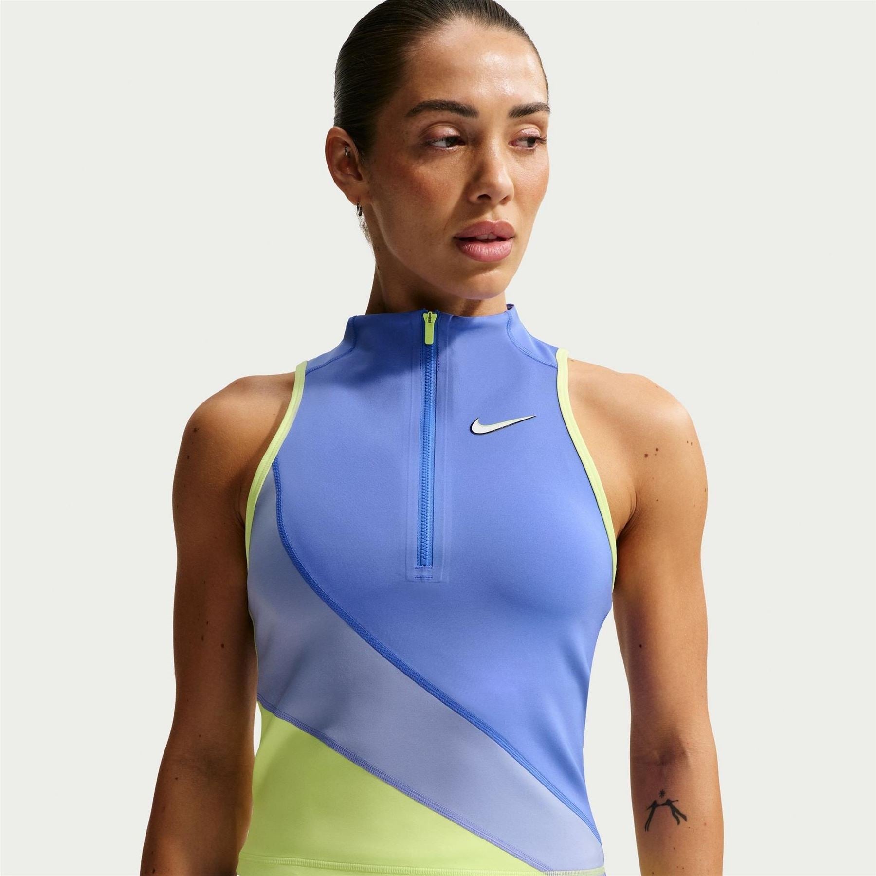 Nike Slam Funnel Neck Sleeveless Jersey Tank