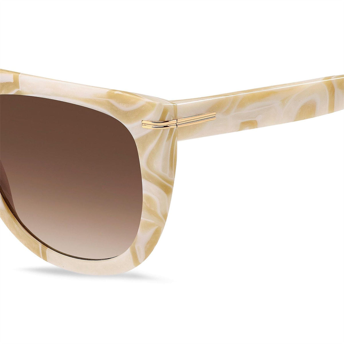 Boss Sq Flat Top Round Sunglasses