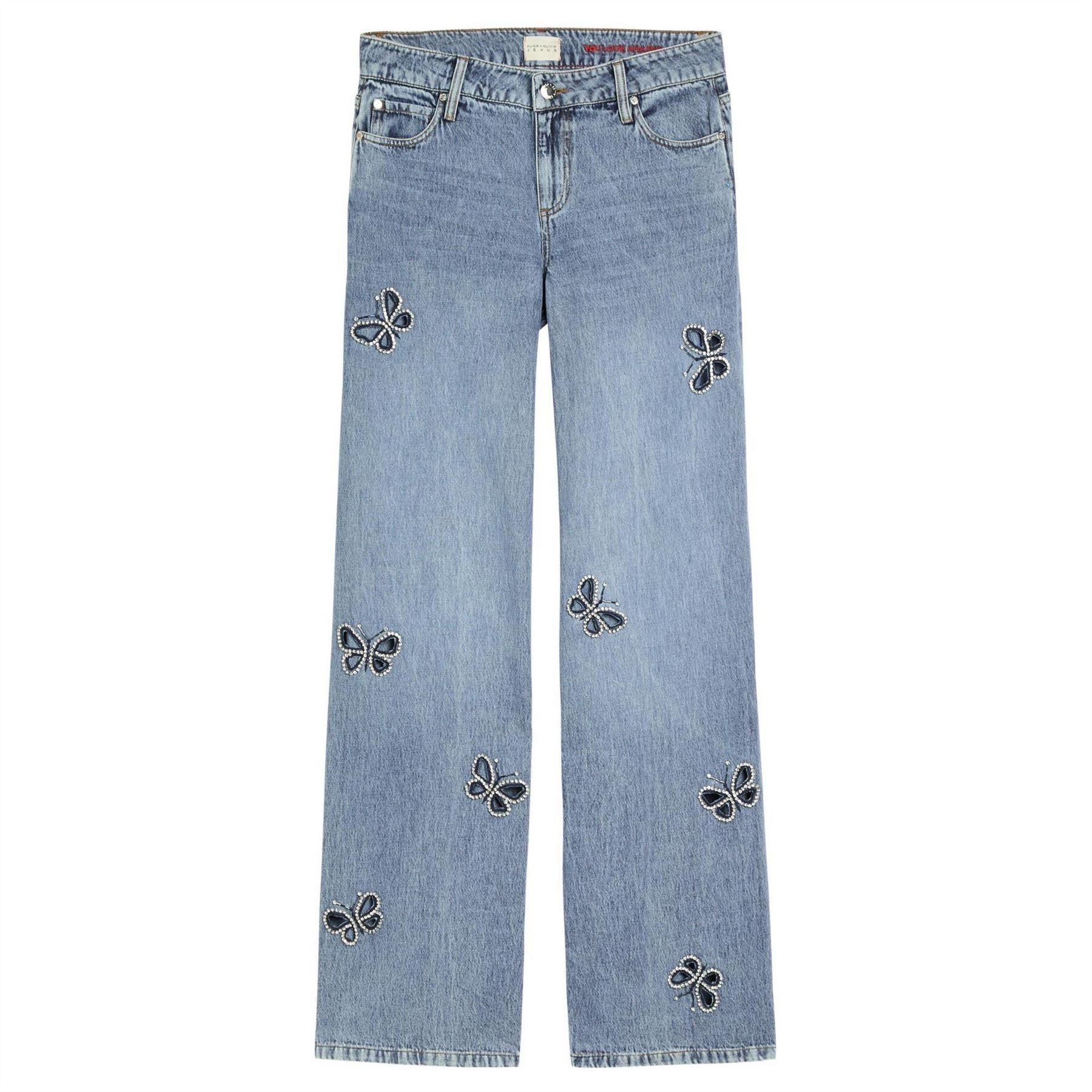 Alice And Olivia Amazing Lr Embell Jean