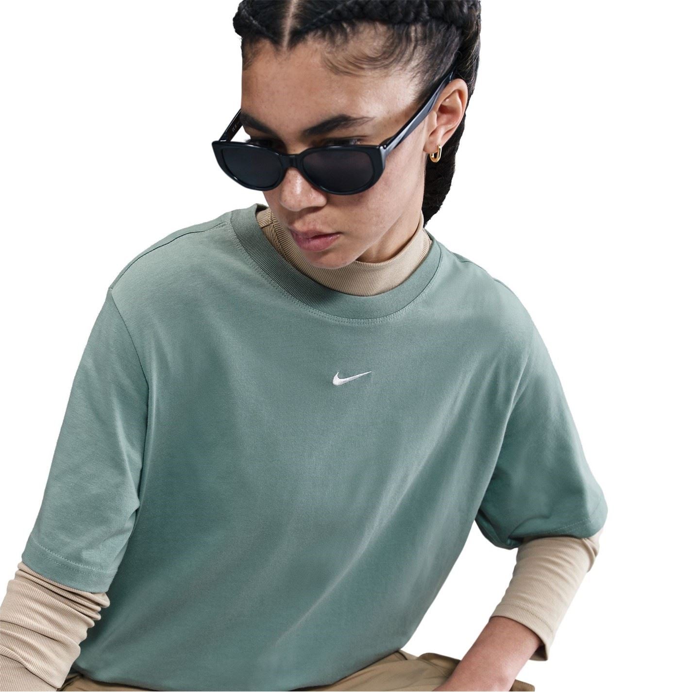 Nike Oversized Logo Print Crew Neck T-Shirt
