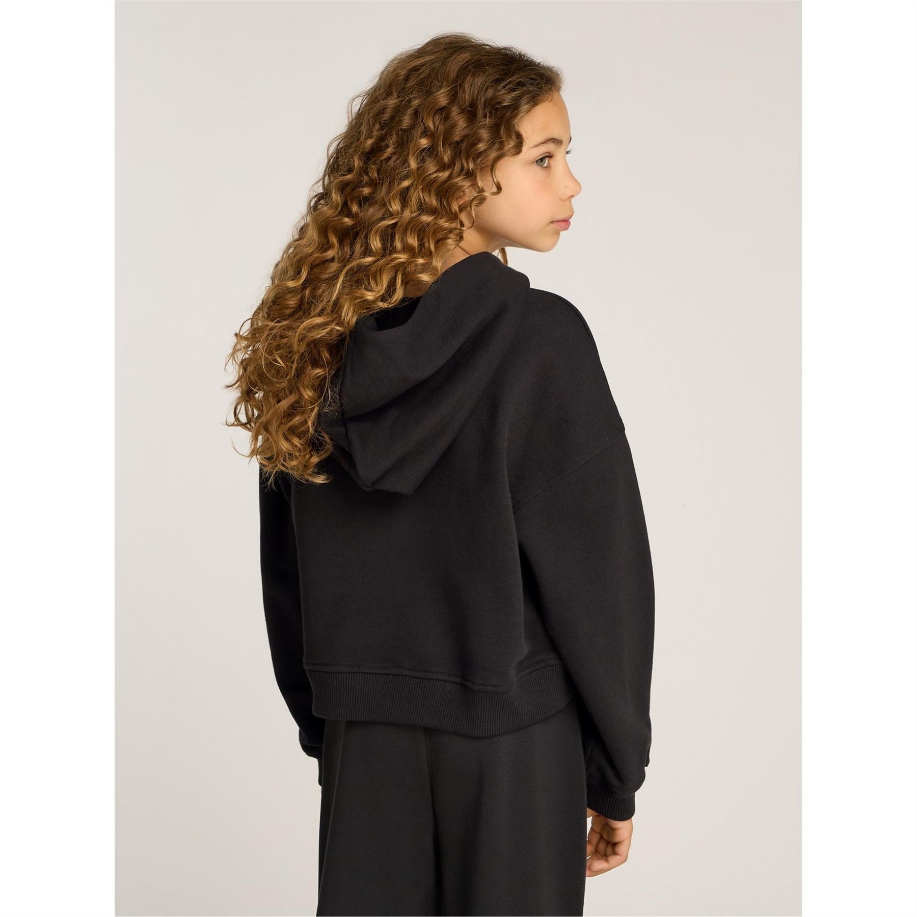 Calvin Klein Jeans Boxy Cropped Drop Shoulder Hoodie