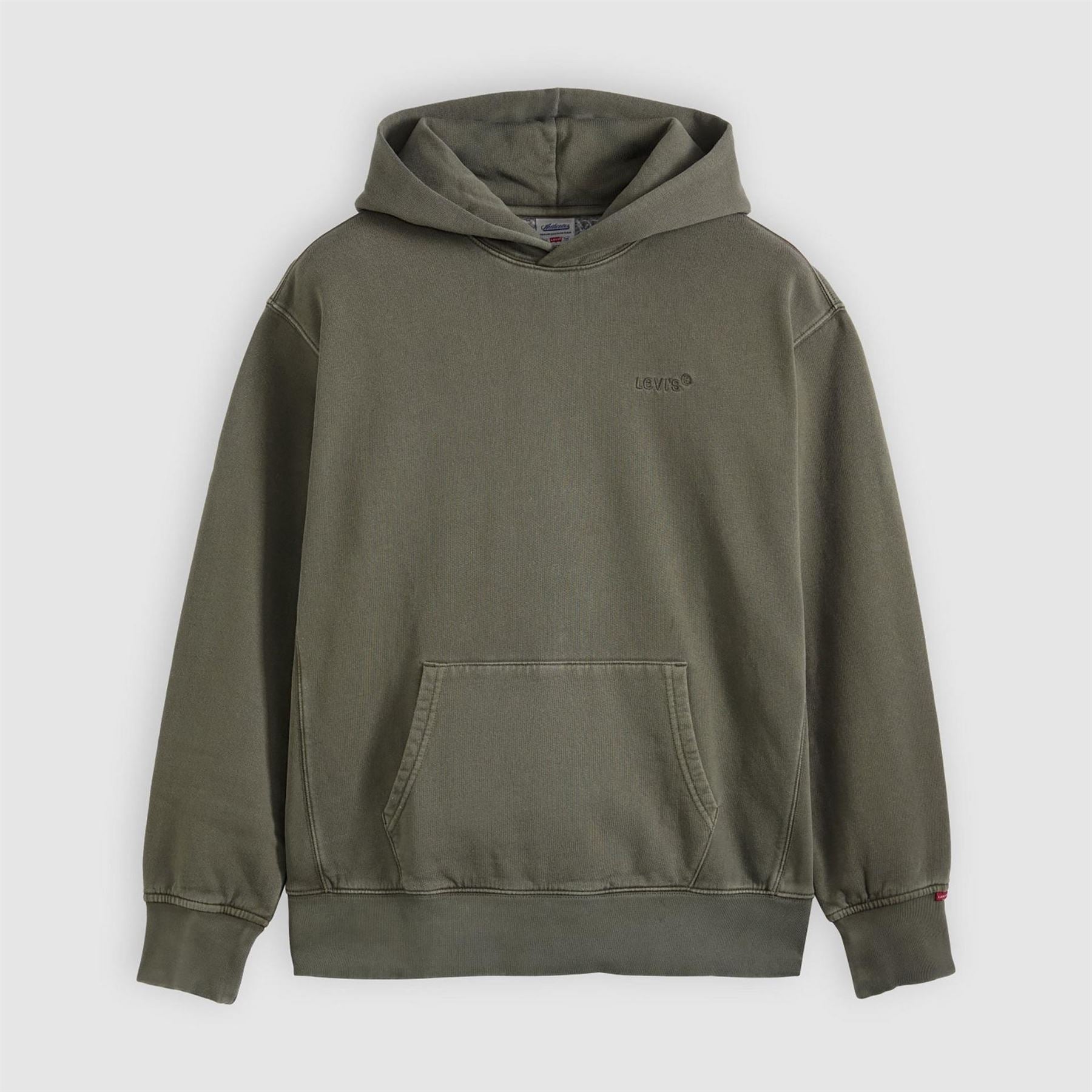 Levis Hooded Neck Drop Shoulder Sweatshirt with Kangaroo Pocket