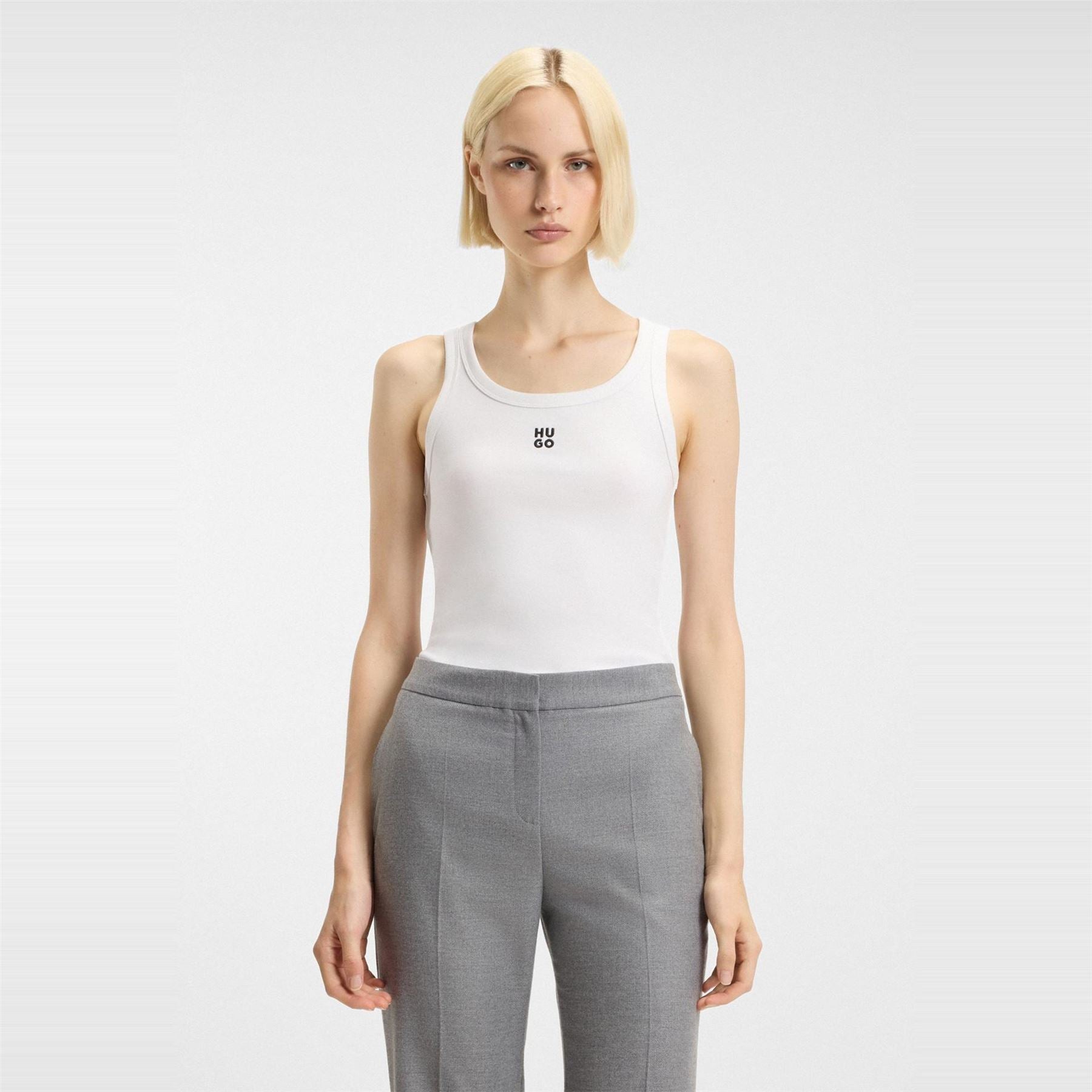 Hugo Scoop Neck Sleeveless Box Tank