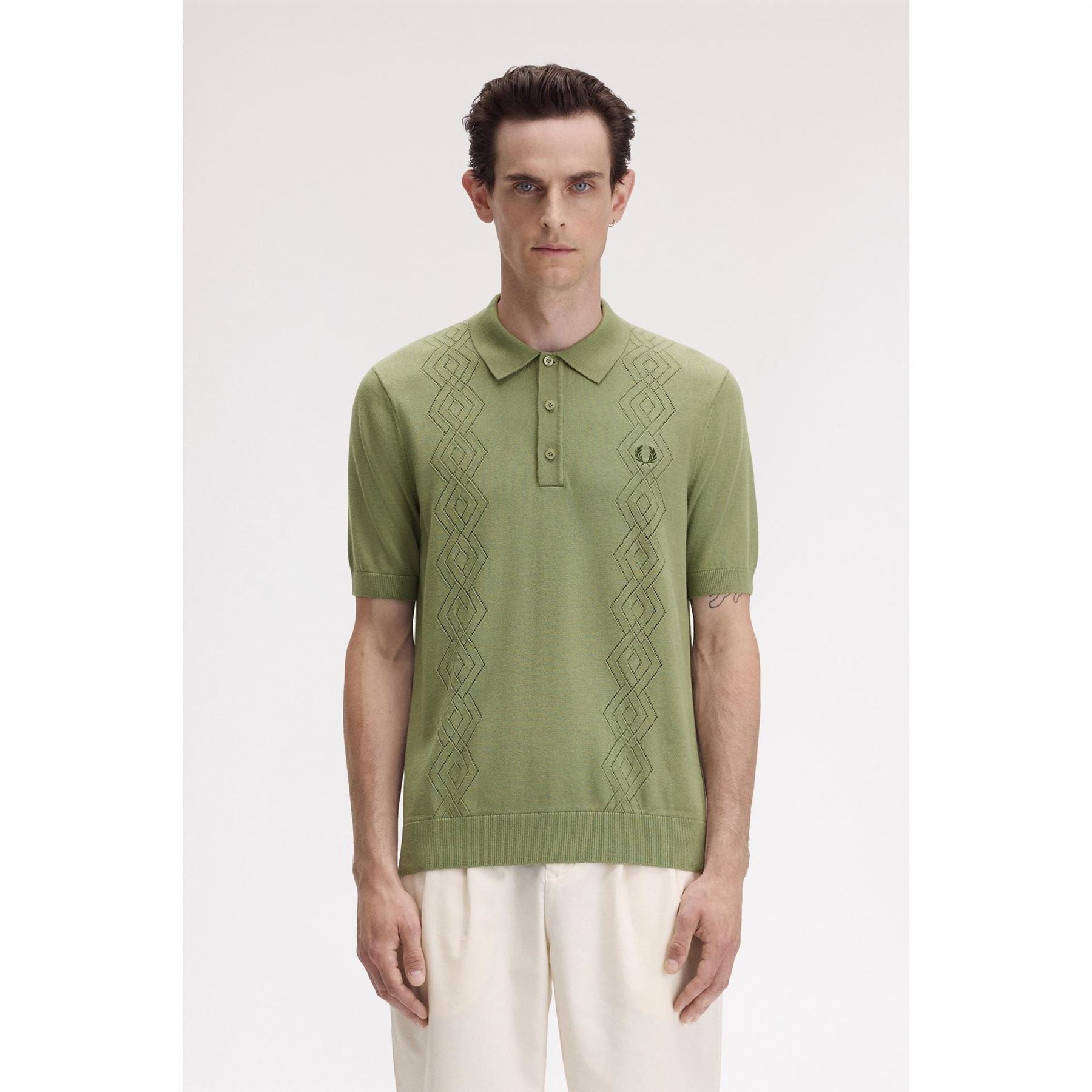 Fred Perry Pointelle Short Sleeve Polo Shirt
