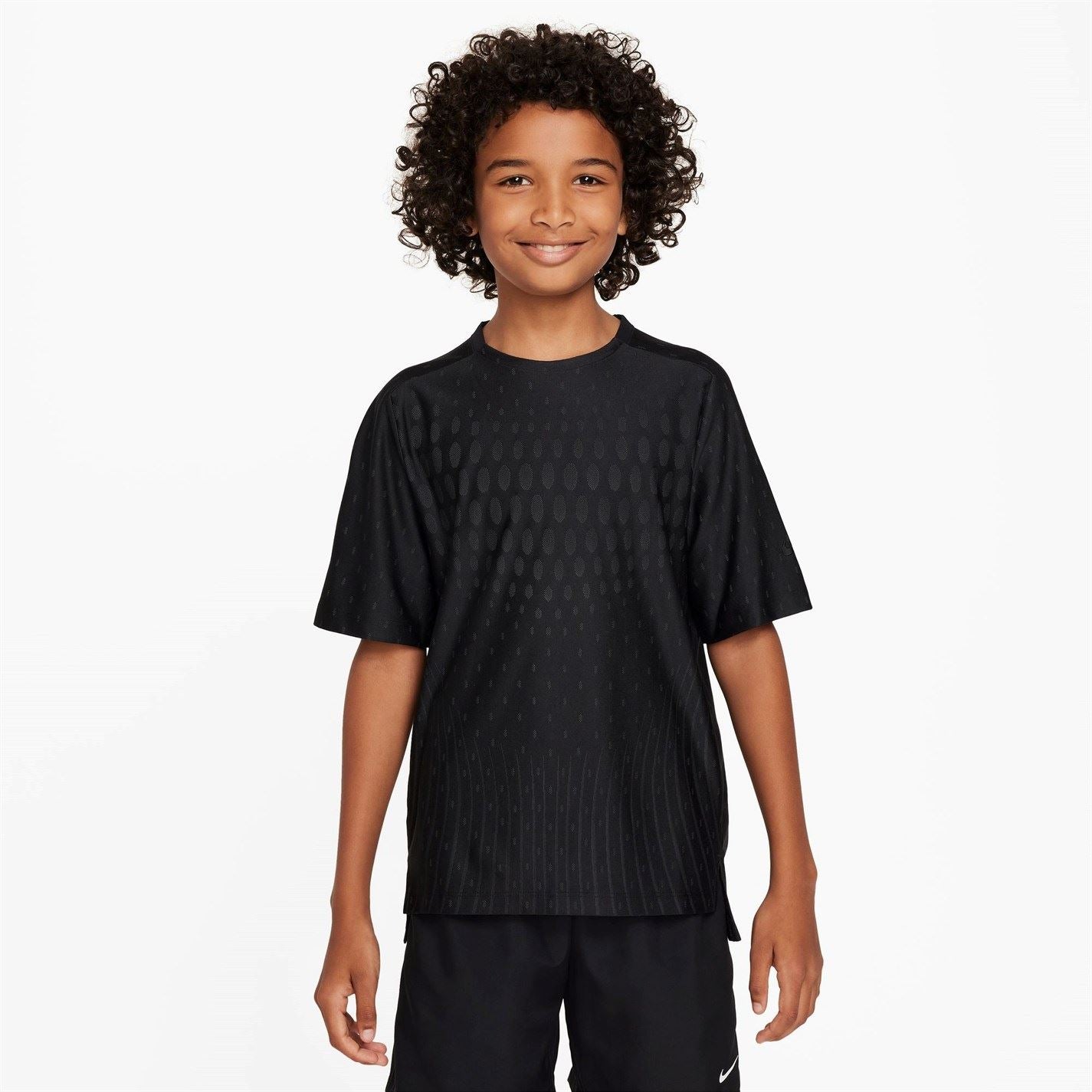 Nike Multi Tech Big Kids (boys) Dri Fit Adv Short Sleeve Top