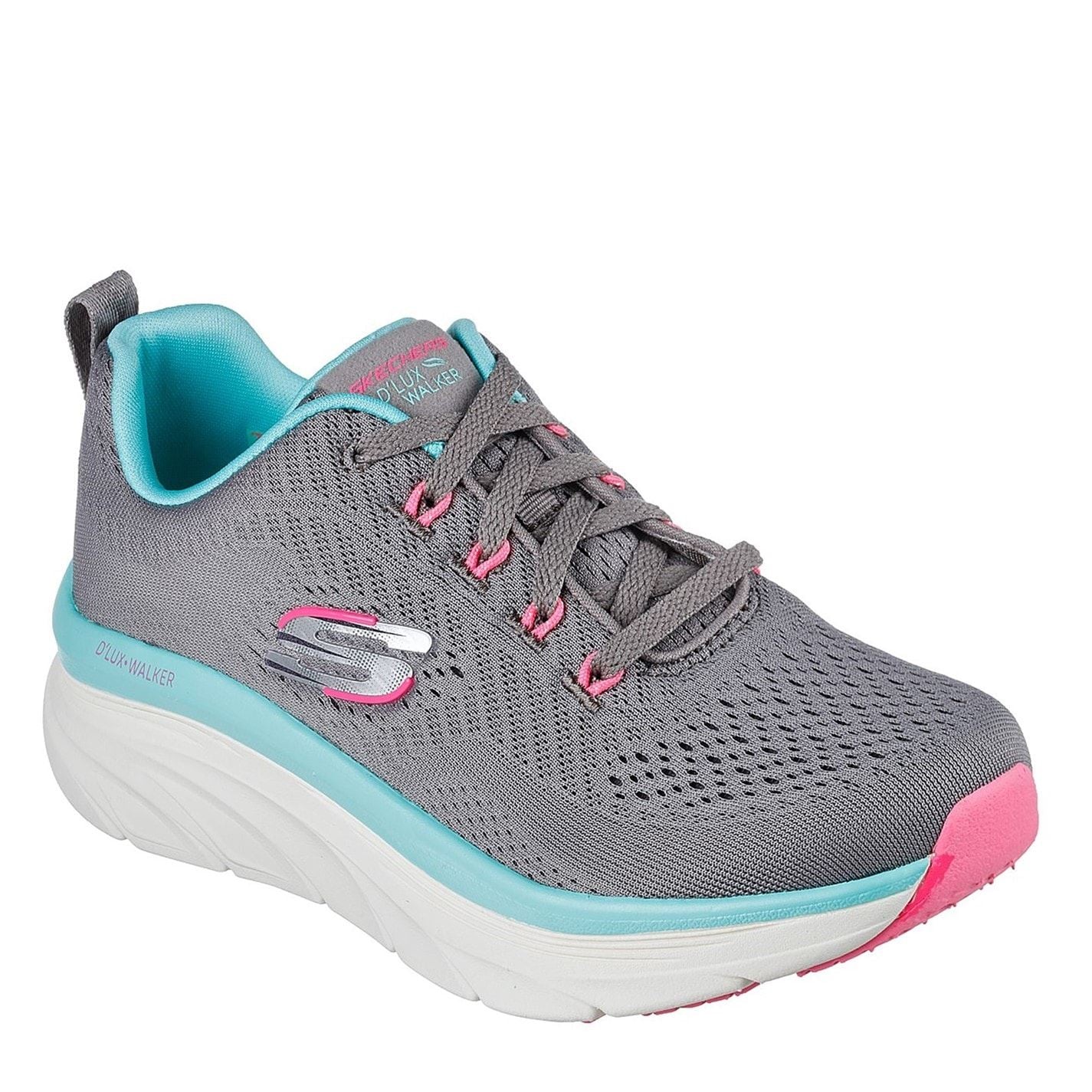 Skechers Womens Dlux Walker   Fresh Finesse Trainers