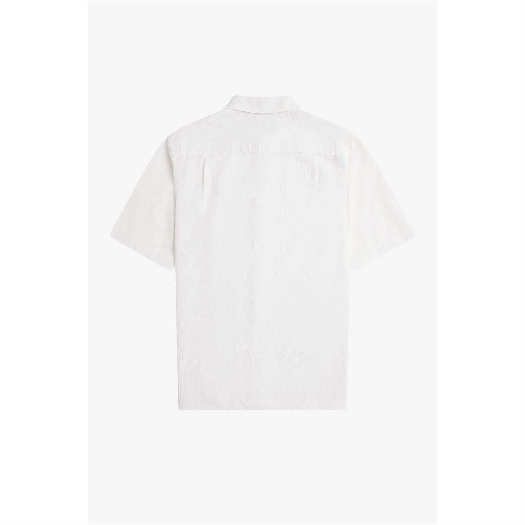 Fred Perry Seersucker Short Sleeve Patterned Shirt