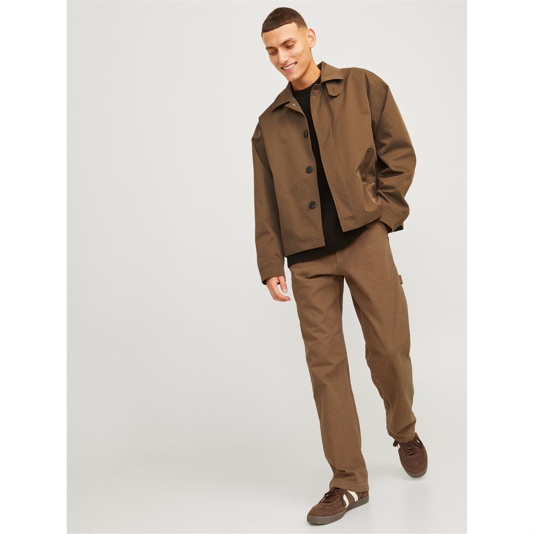 Jack and Jones Straight Leg Cargo Pants with Side Pocket