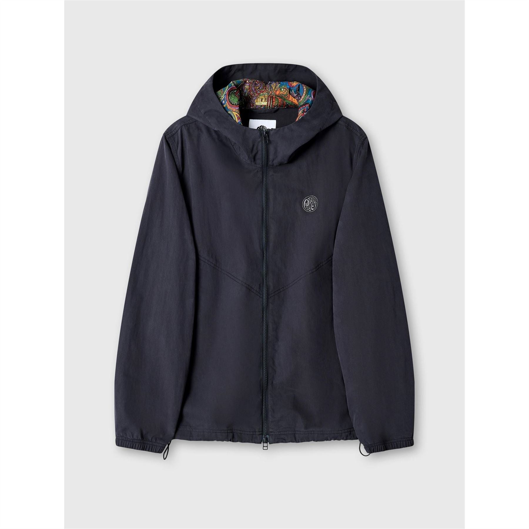 Pretty Green Feltham Solid Patterned Hooded Rain Jacket