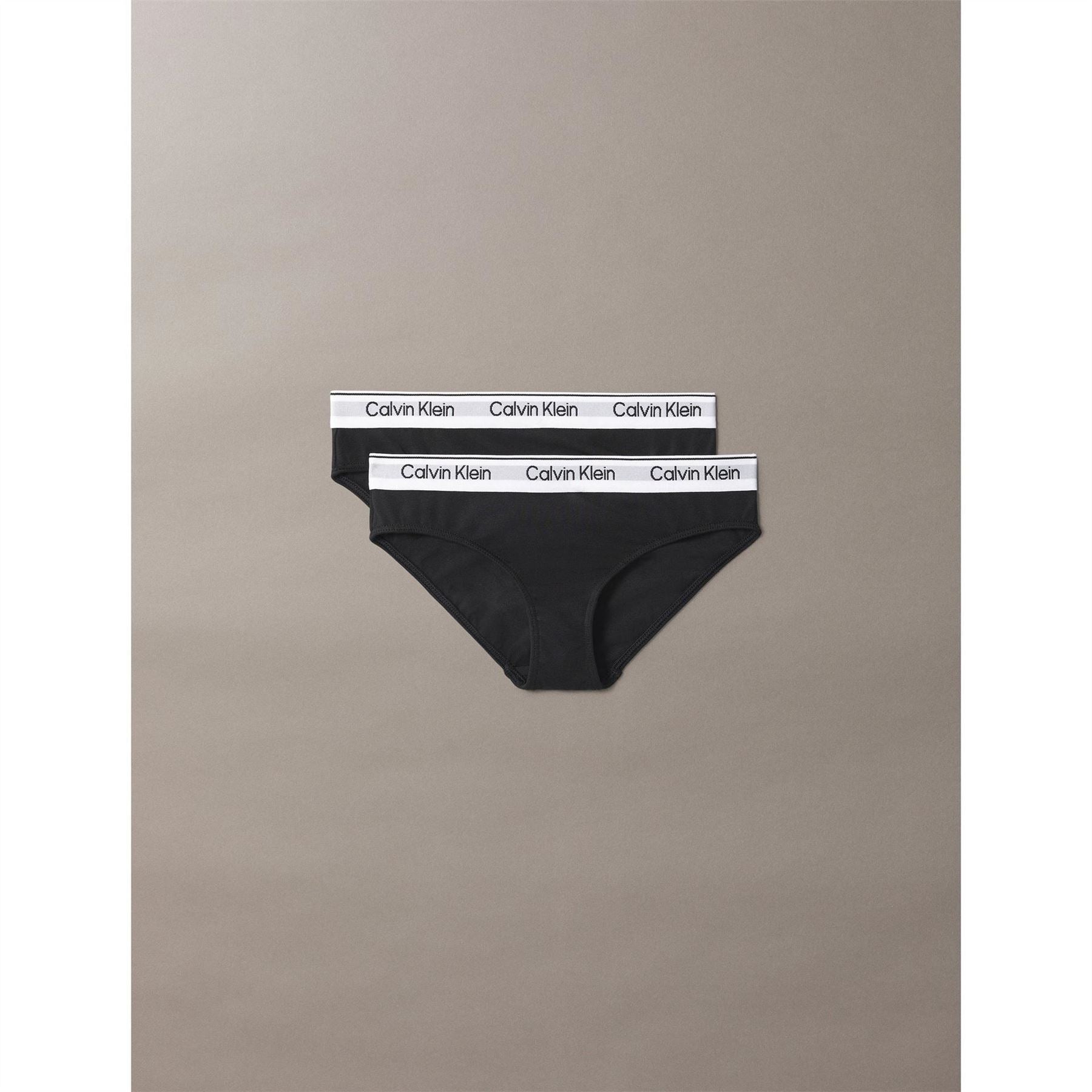 Calvin Klein Klein 2 Pack Lettering Hipster Bikini
