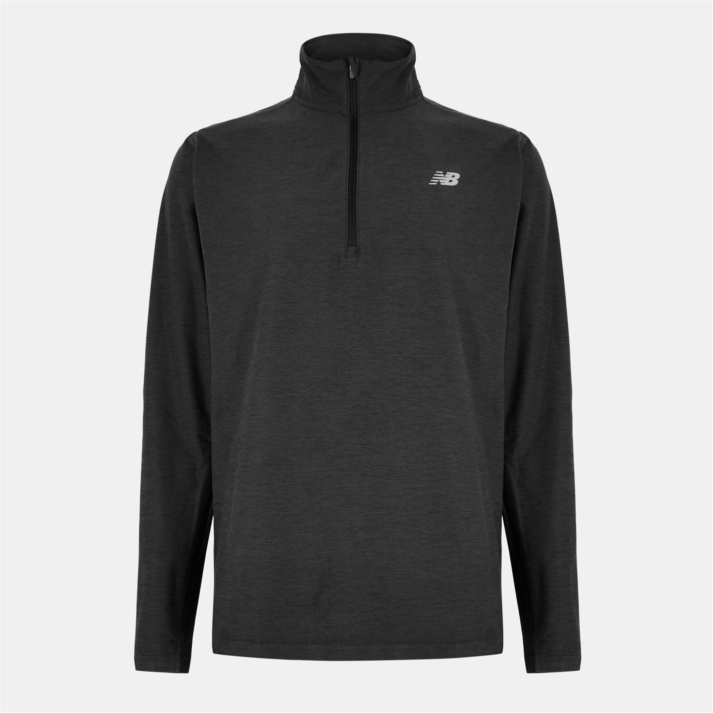 New Balance Mens Balance Space Dye Qtr Zip Top