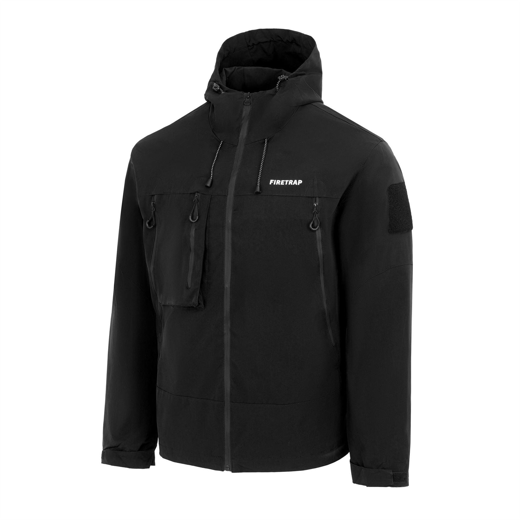 Firetrap Windproof Hooded Long Sleeve Windbreaker