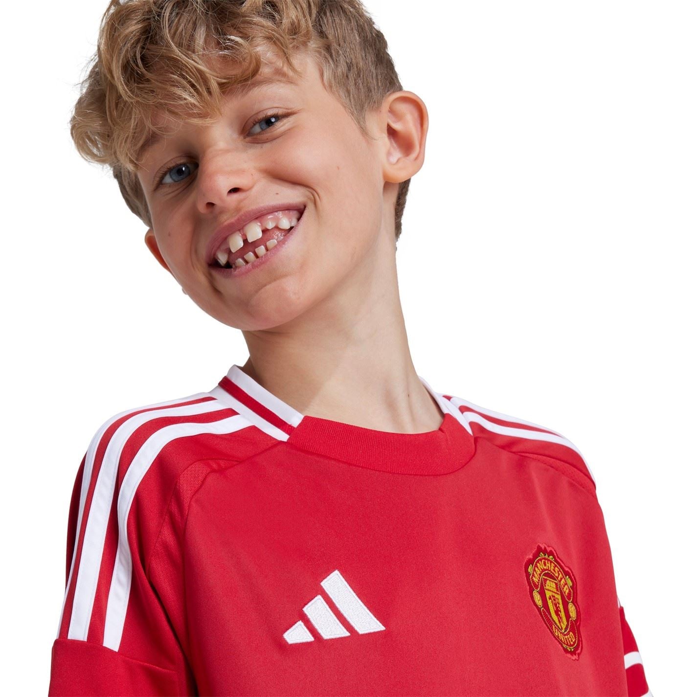adidas Manchester United Home Shirt 2024 2025 Juniors
