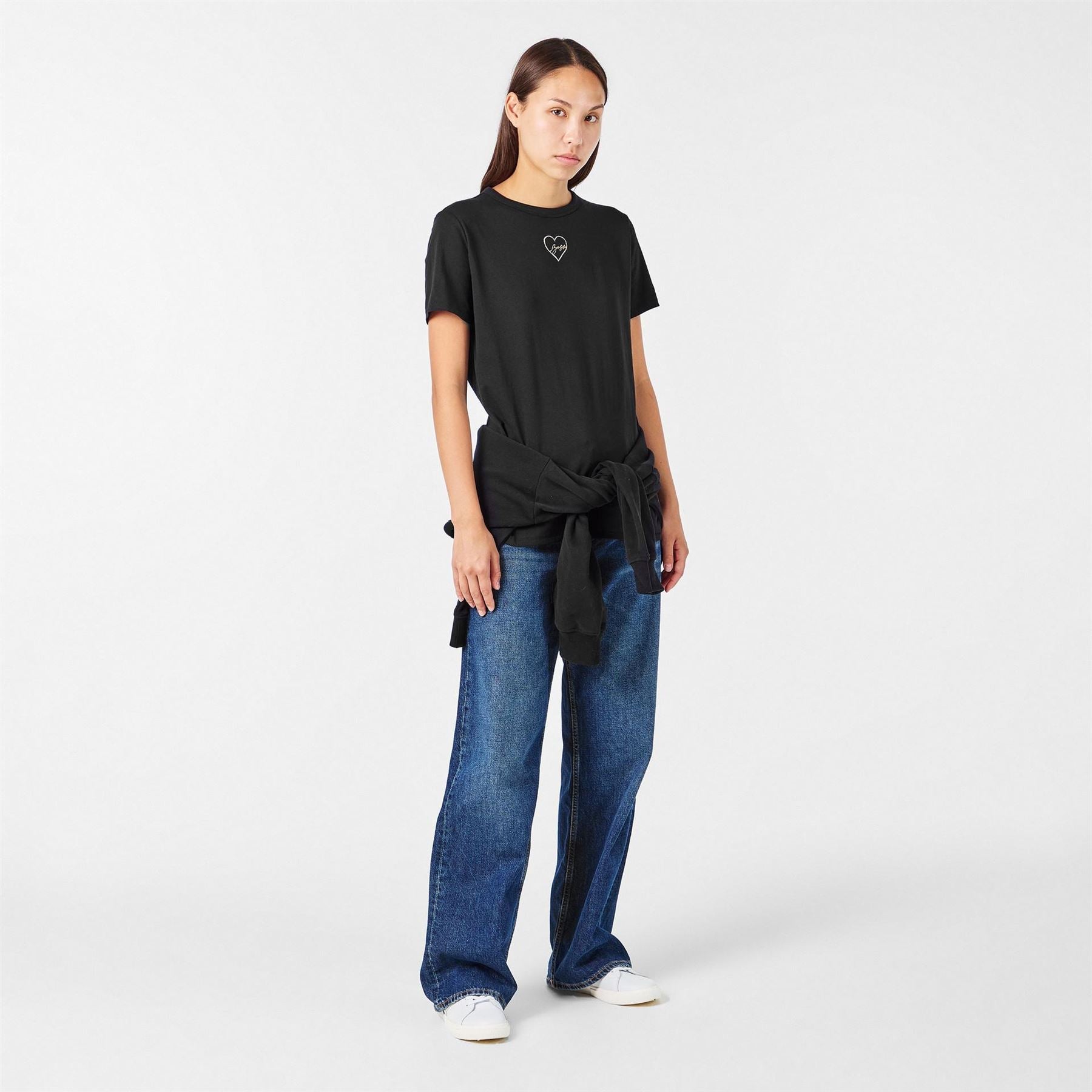 Boss Crystal Logo Crew Neck Short Sleeve T-Shirt