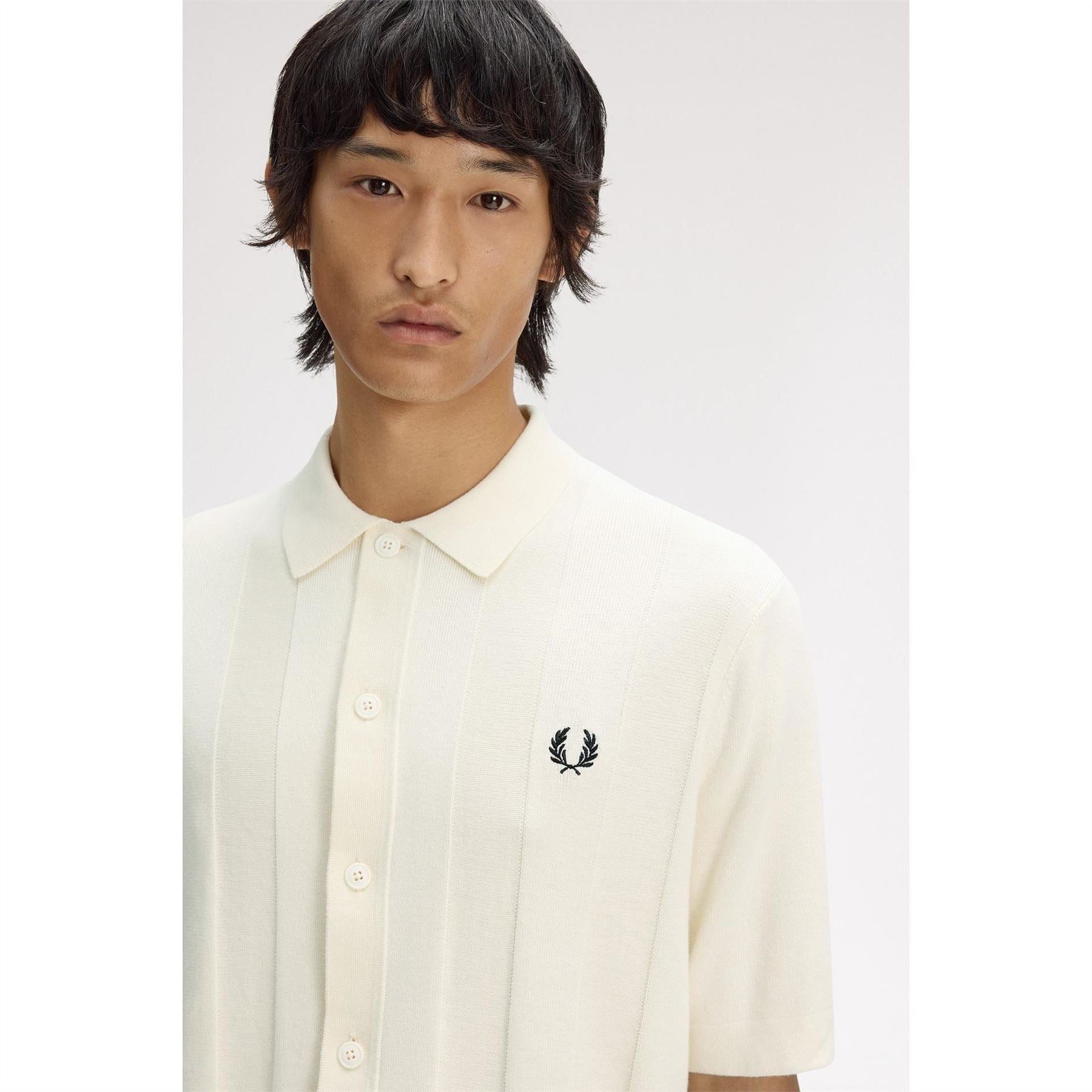Fred Perry Patterned Short Sleeve Shirt