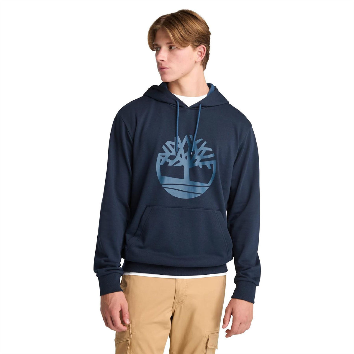 Timberland Northwood Tree Logo Over The Head Cotton Blend Hoodie