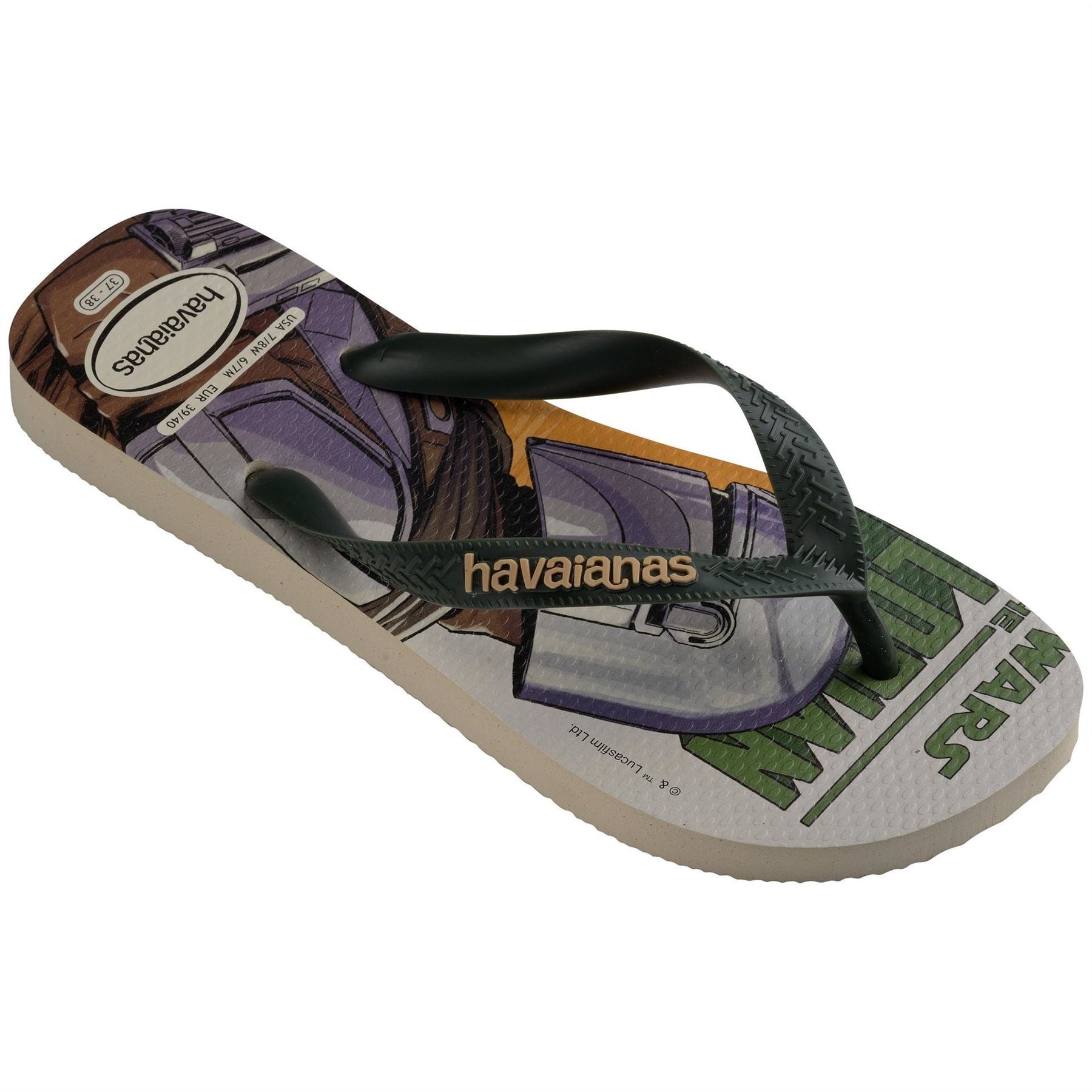Havaianas Star Wars Black Pop Yellow Flip Flops
