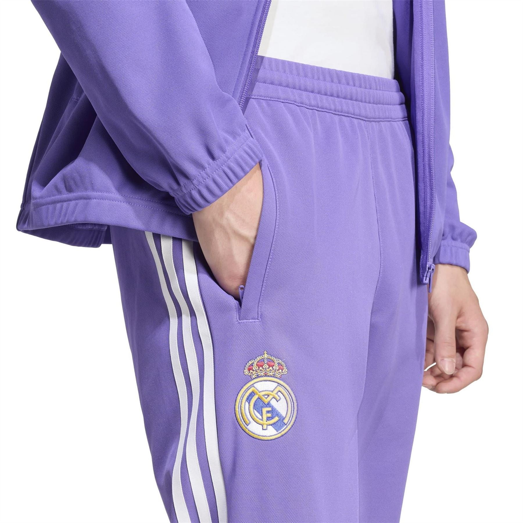 adidas Mens Real Madrid Originals Lfstlr Tracksuit Bottoms 25 26
