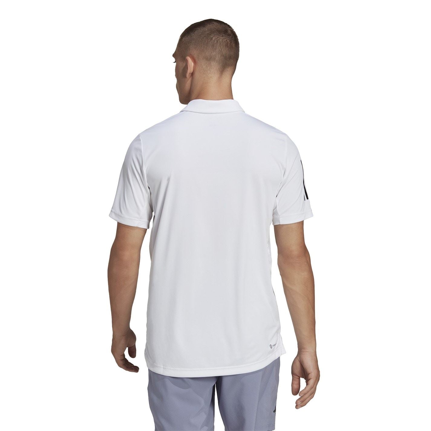 adidas Mens Club 3 Stripe Polo Shirt