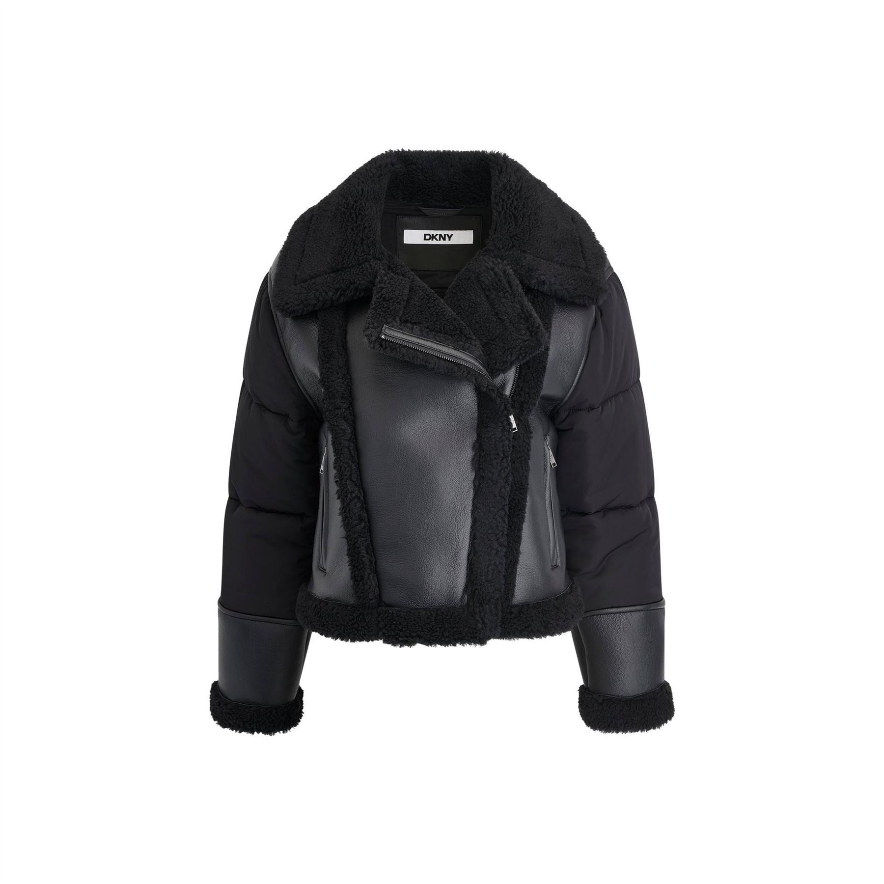 DKNY Faux Fur Jacket Ld64