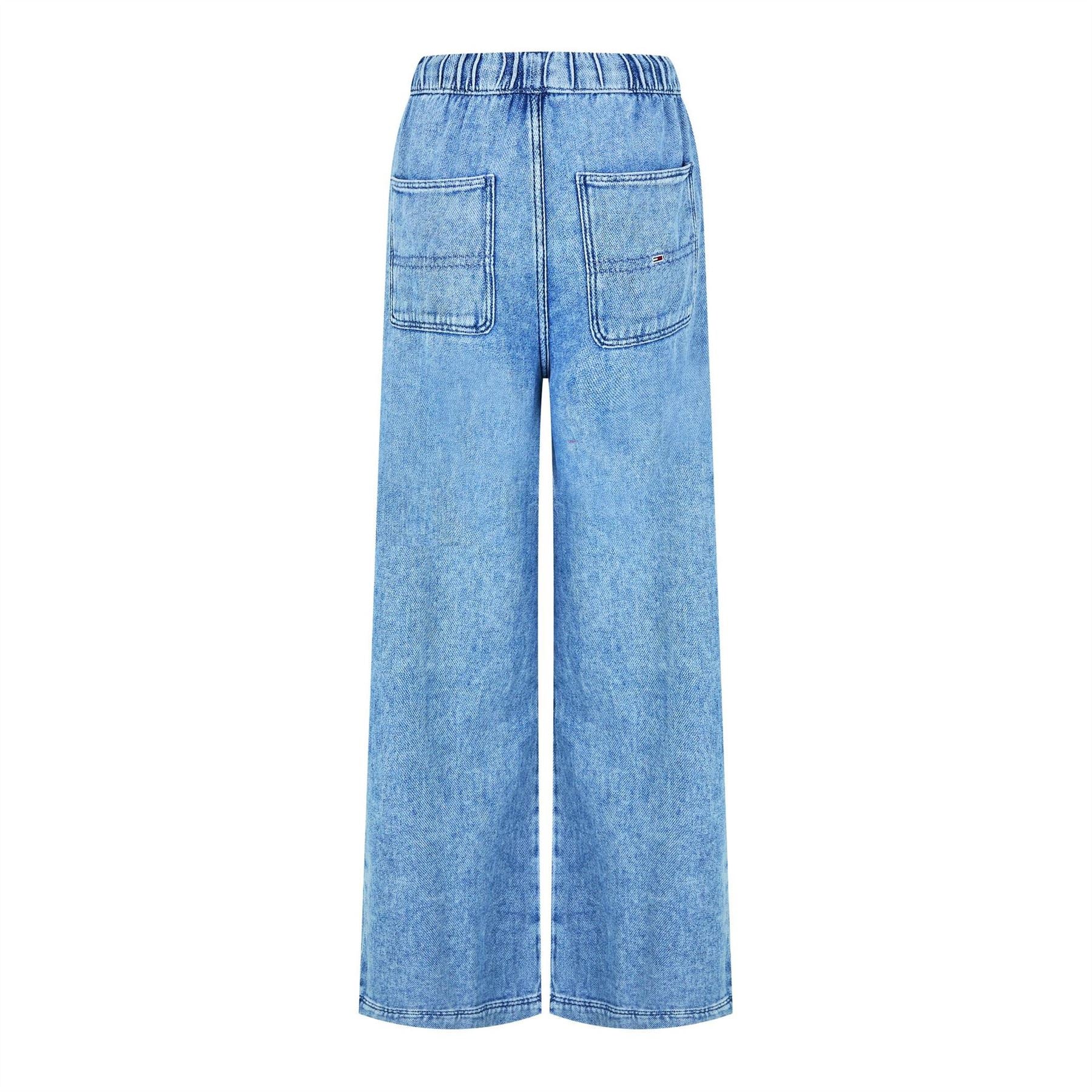 Tommy Jeans Twill Denim Long Palazzo Trousers