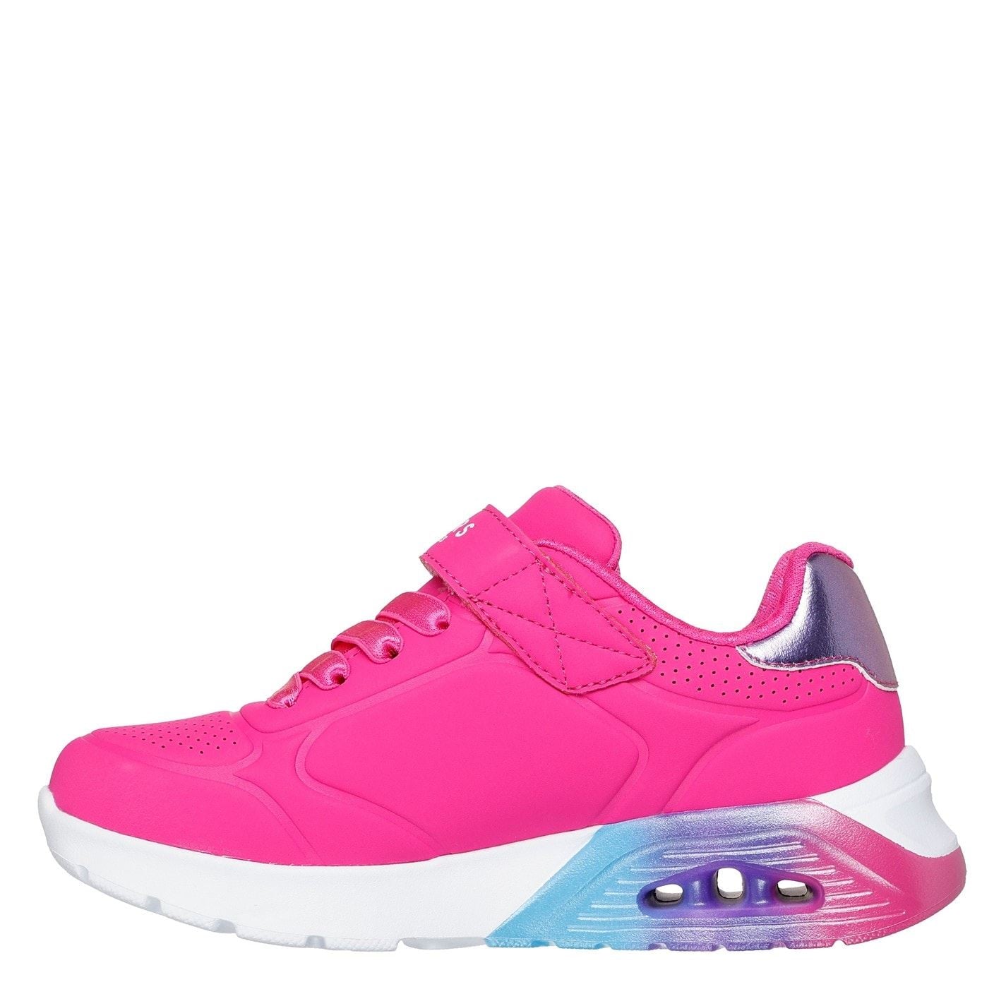 Skechers Gore  And  Strap Embossed Sneaker W Met Court Trainers Girls
