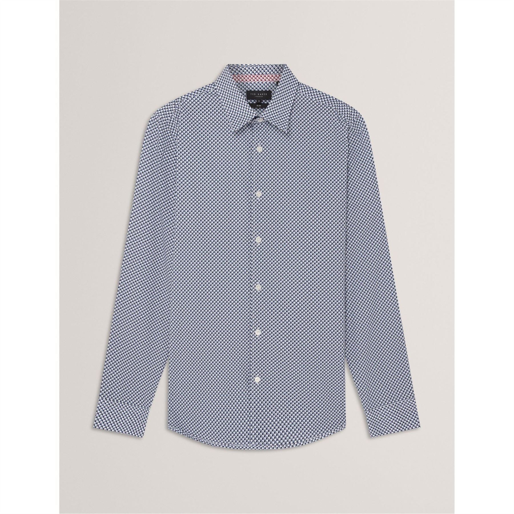 Ted Baker Geo Long Sleeve Collared Shirt