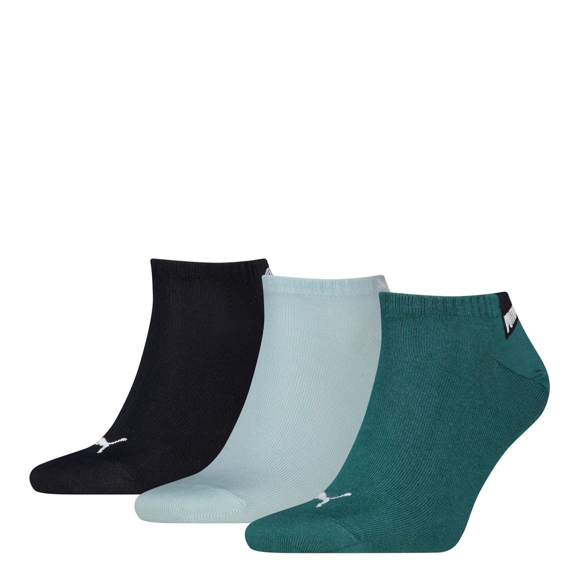 Puma Logo Cotton 3 Pack Trainer Socks