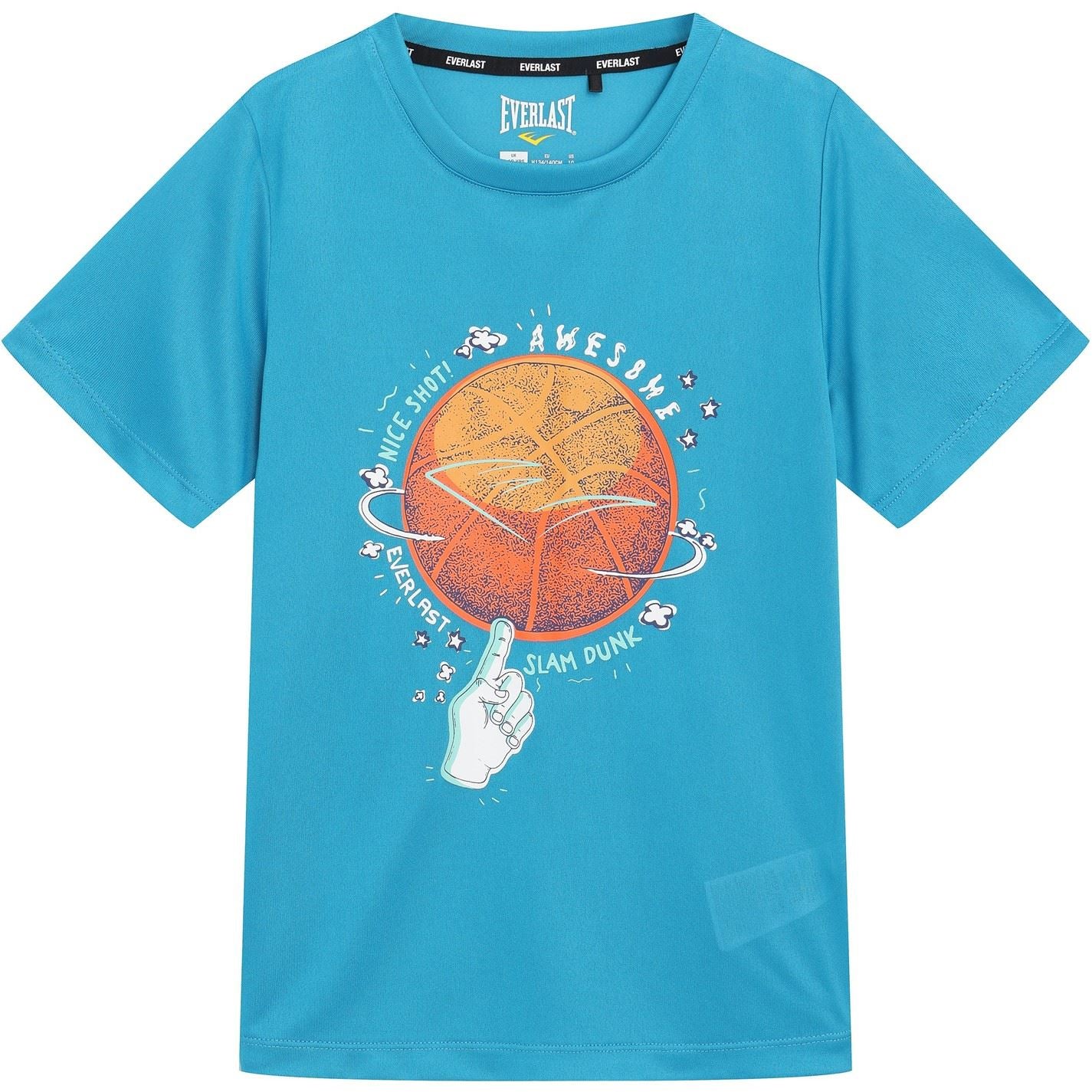 Everlast Basketball Short Sleeve Performance T-Shirts Juniors