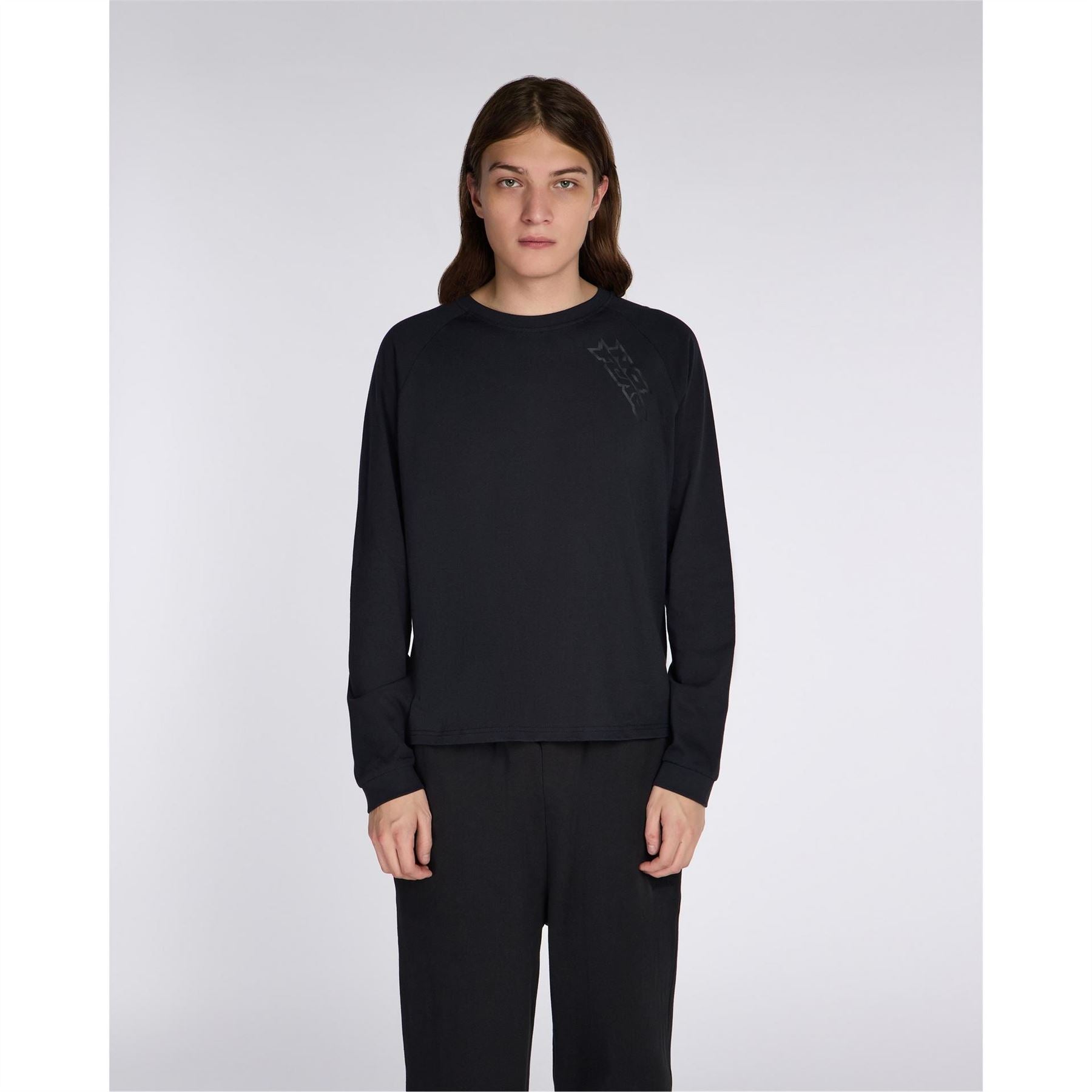 No Fear Crew Neck Long Sleeve Baseball T-Shirt