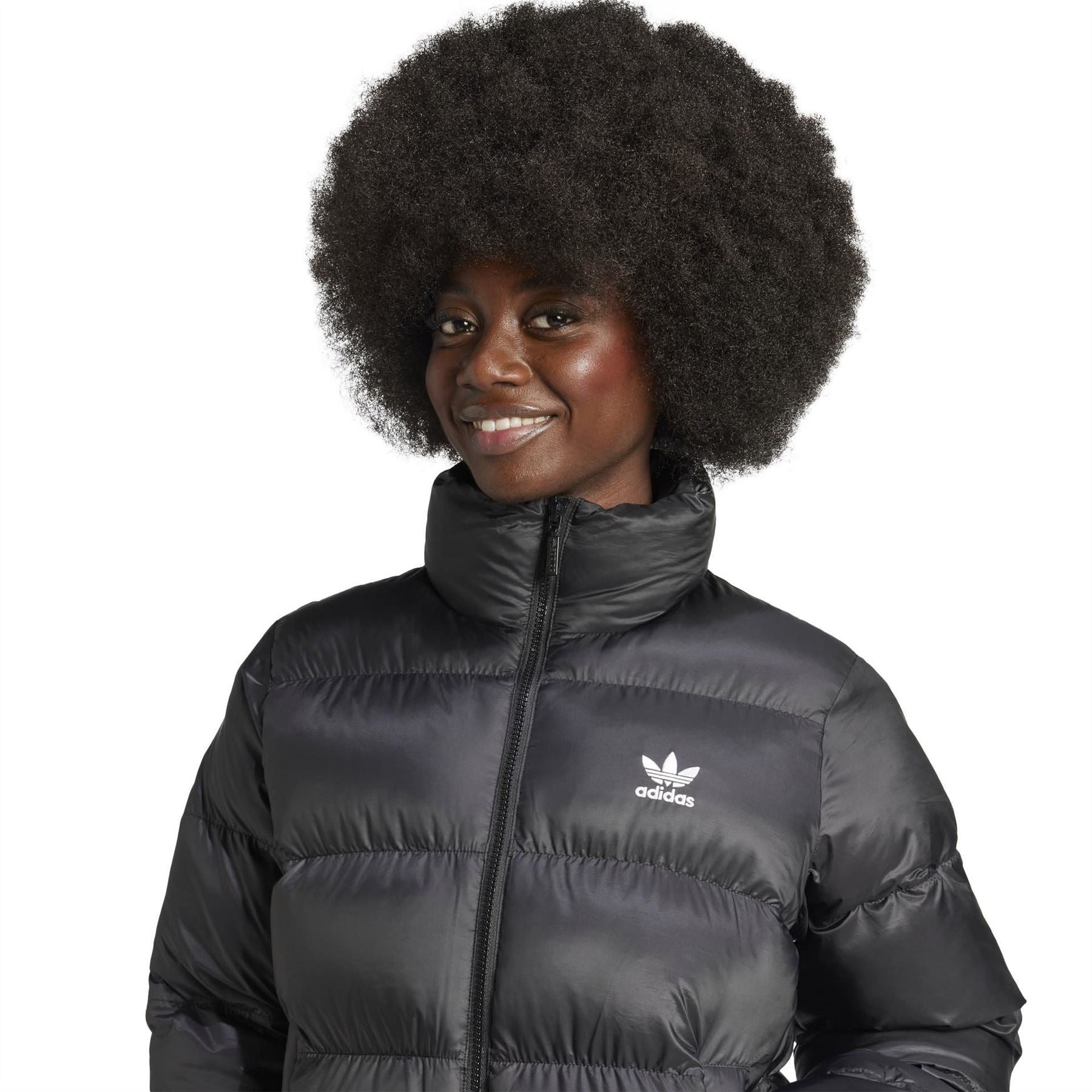 adidas Originals Solid Patterned Puffer Jacket
