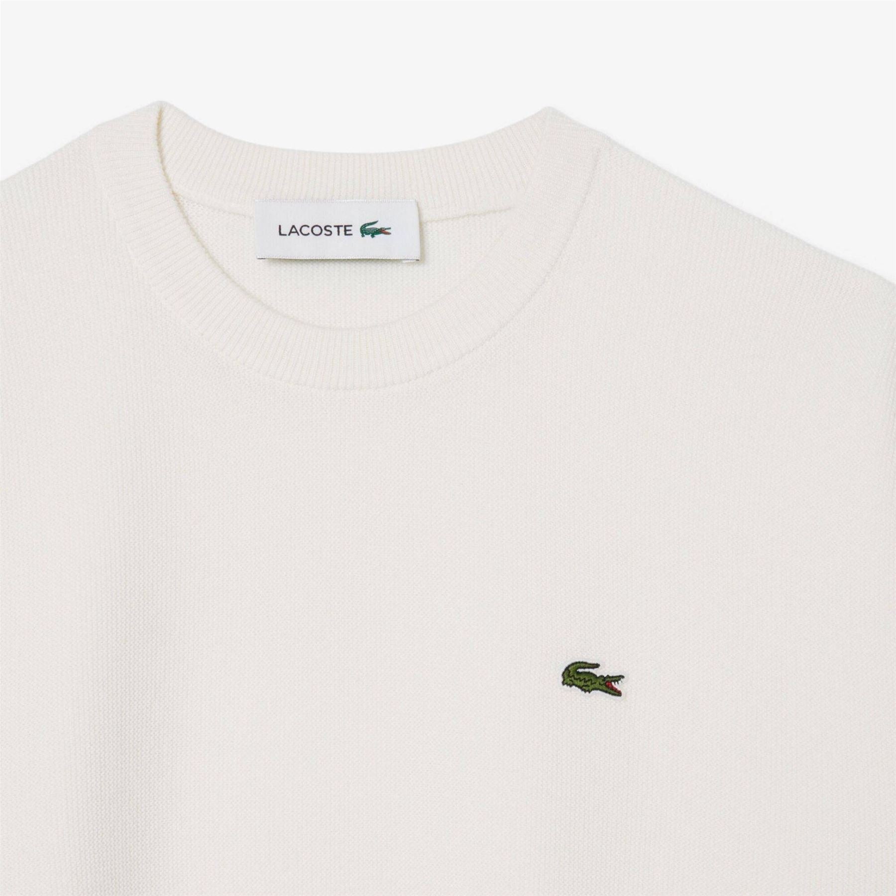 Lacoste Cotton Knitted Crew Neck Jumper