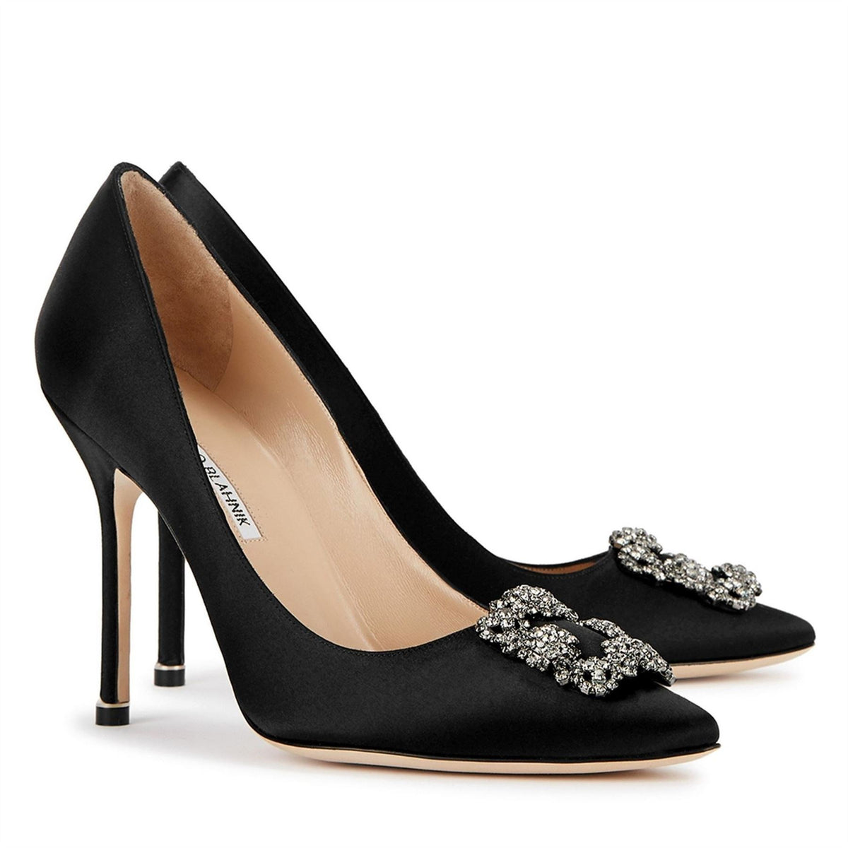 Manolo Blahnik Satin Pump W Ornament