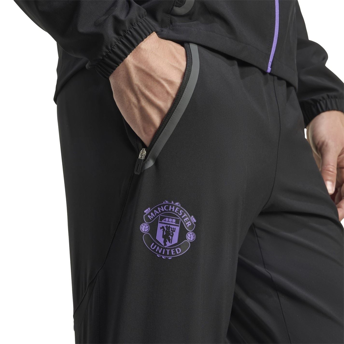 adidas Mens Manchester United Travel Tracksuit Bottoms 2025 2026