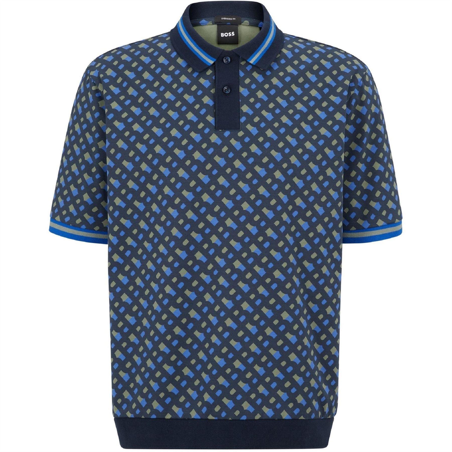 Boss Collared Neck Short Sleeve Regular Fit Top