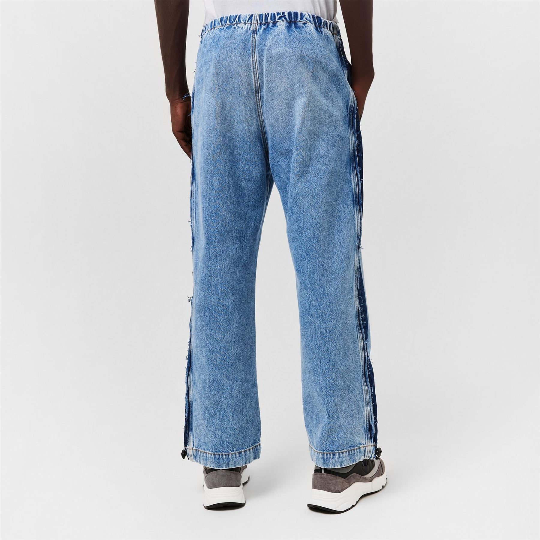 Diesel Mrtal S1 Wide Leg Relaxed Fit Jeans
