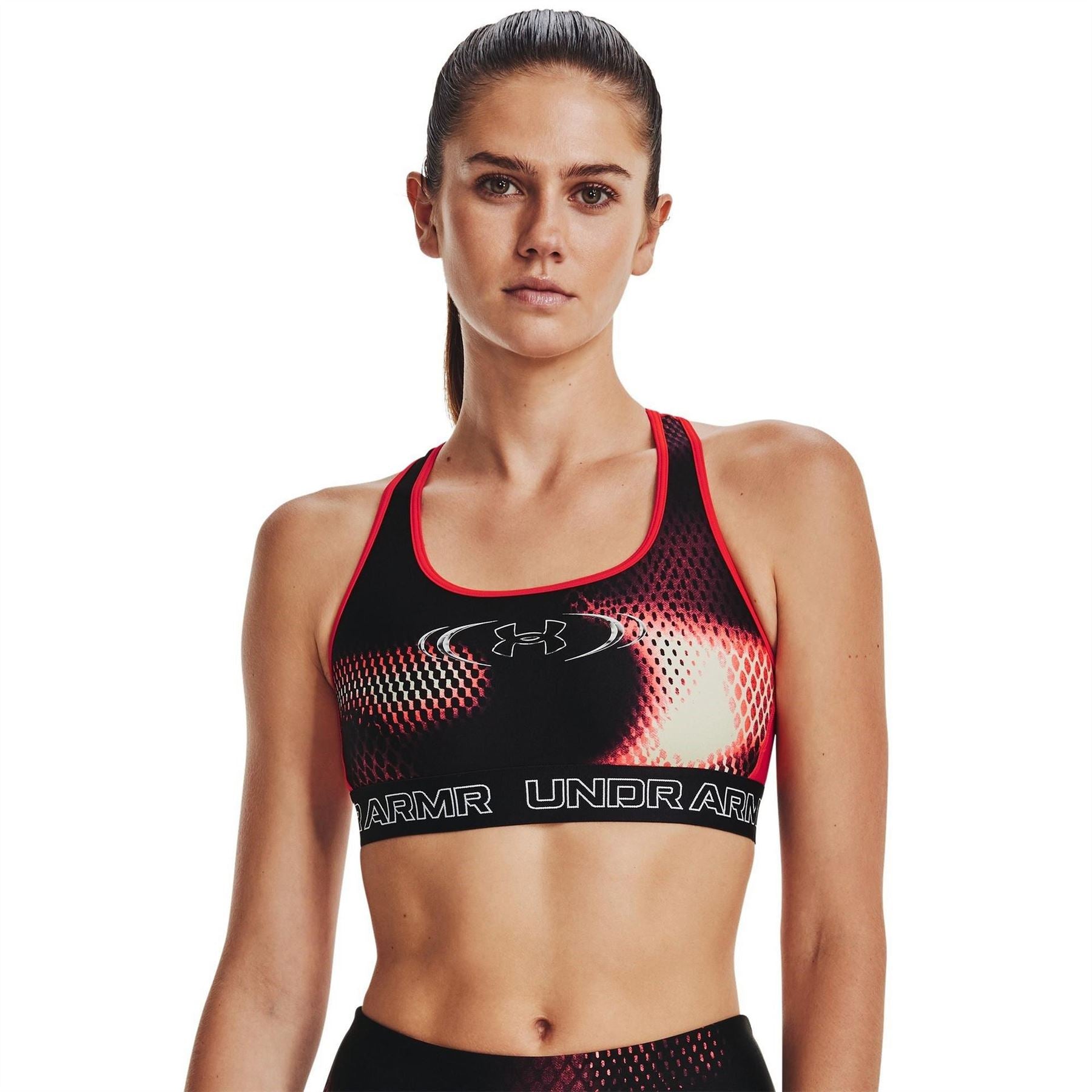 Under Armour Womens Armour Ua Authentics Mid Padless Medium Impact Sports Bra