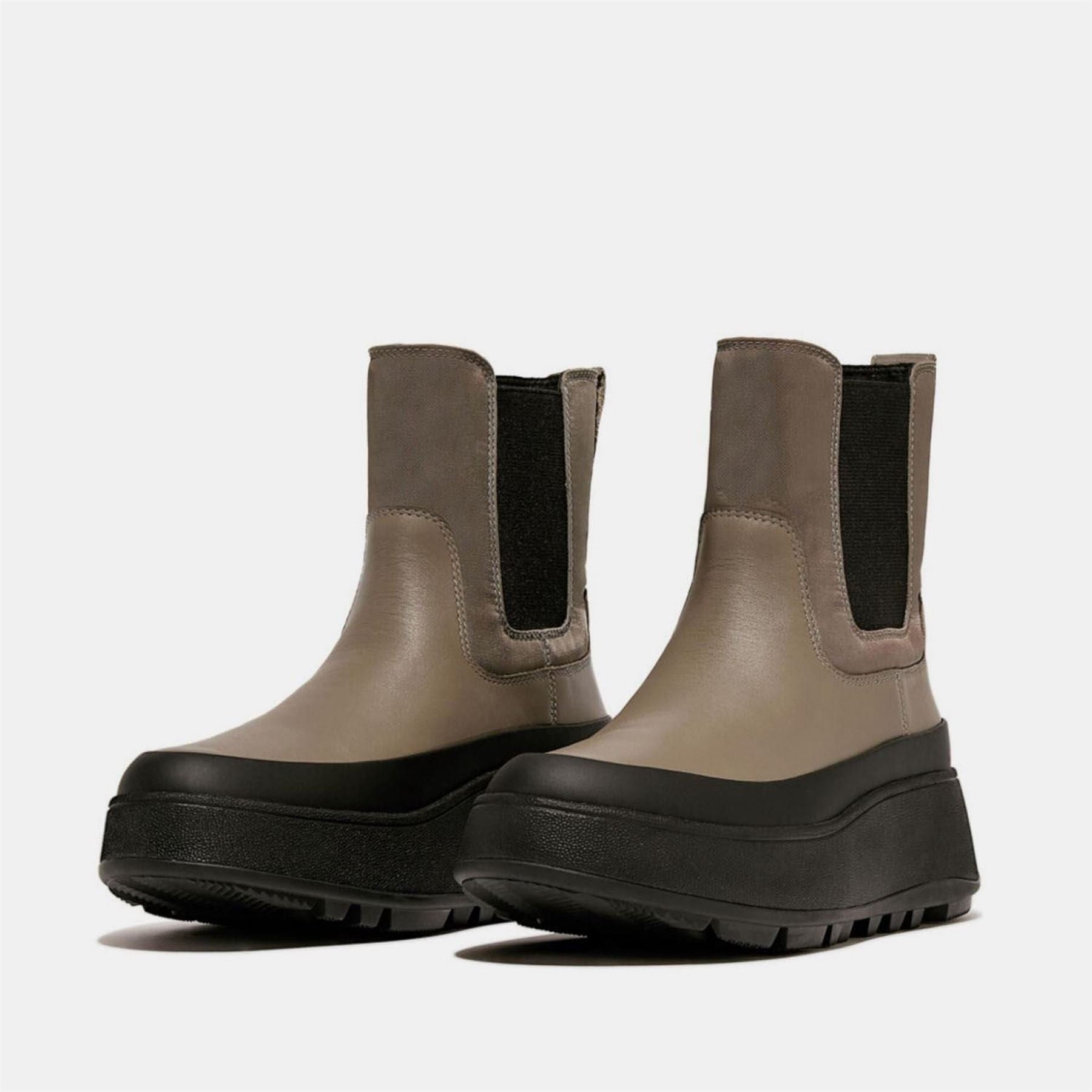 Fitflop Mode Water Resistant Flatform Chelsea Boots
