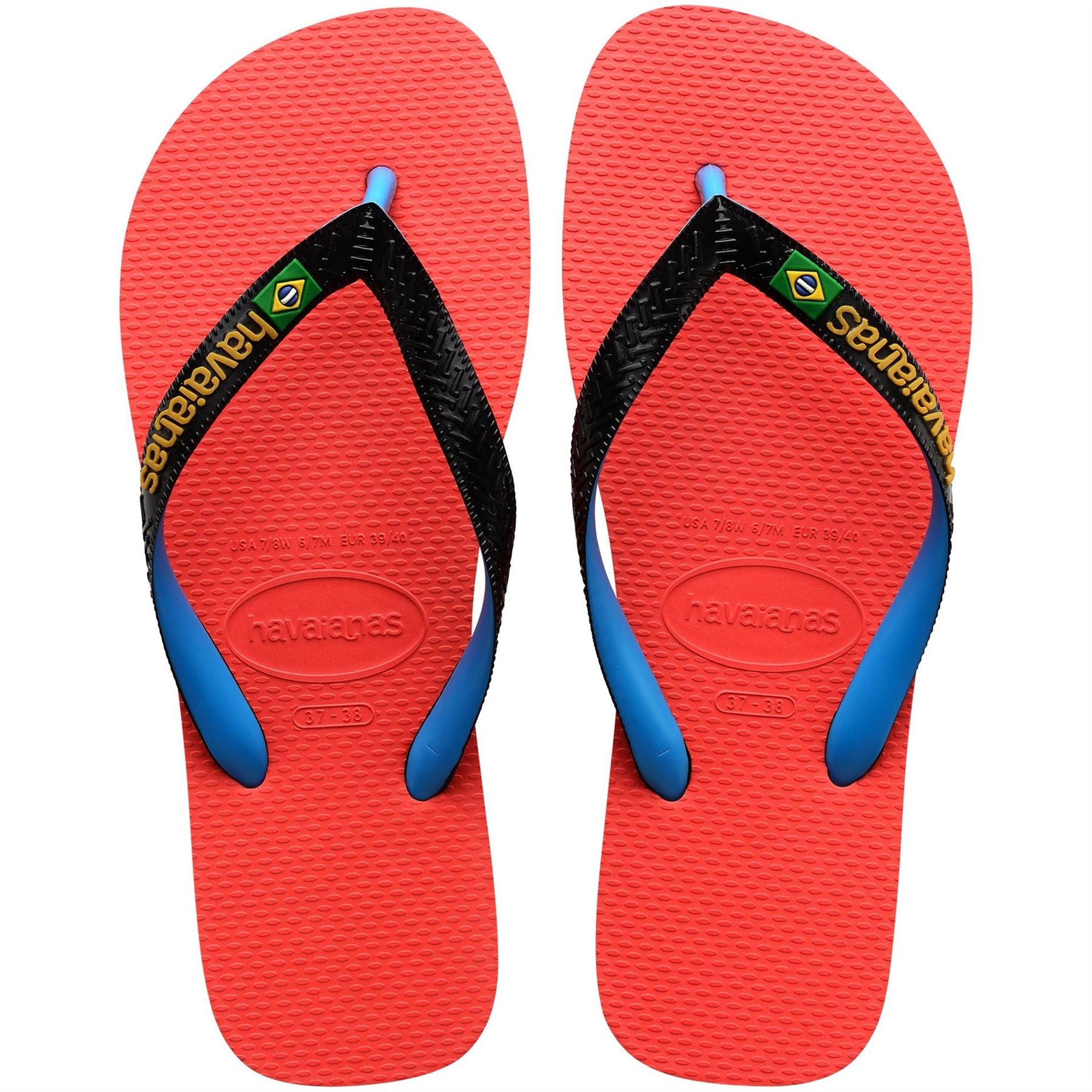 Havaianas Hav. Brasil Mix Leaf Green Marine B Flip Flops Womens