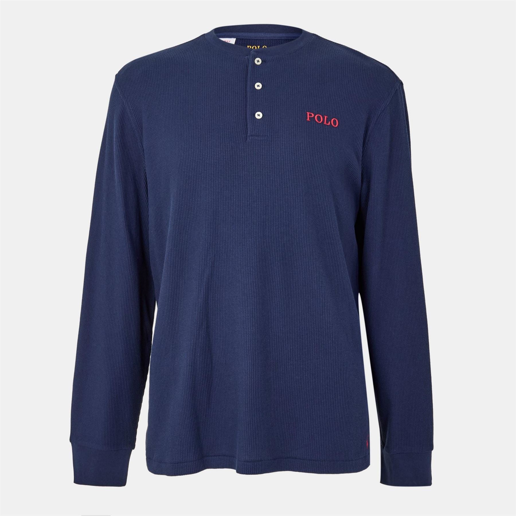 Polo Ralph Lauren Waffle Henley Long Sleeve T-Shirt