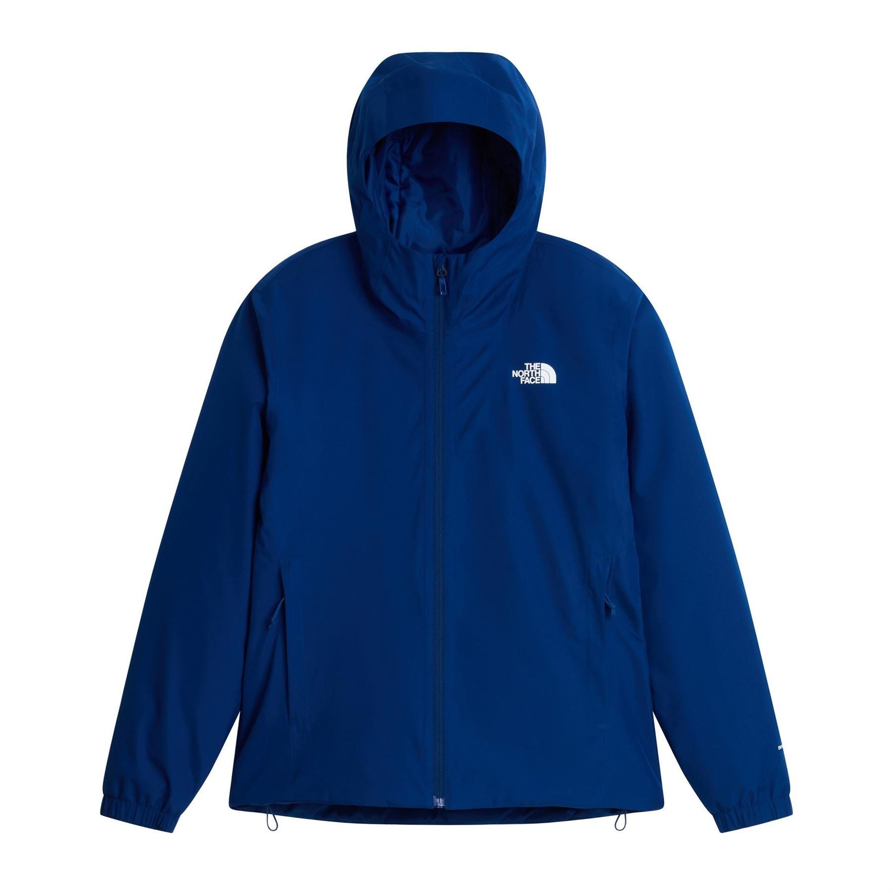 The North Face Mens Quest Hooded Solid Patterned Jacket with Back Neck Logo