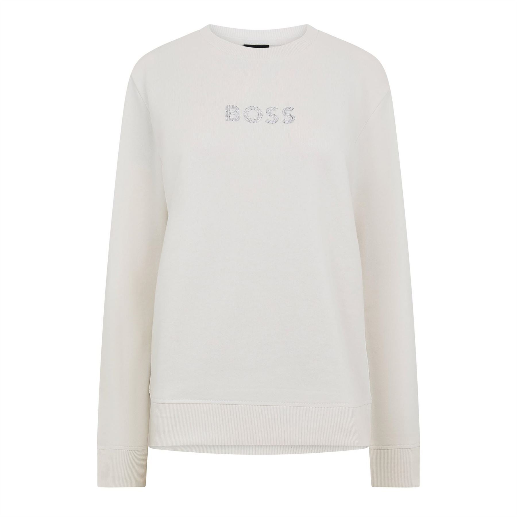 Boss Crew Sweatshirt, Sparkling Diamante