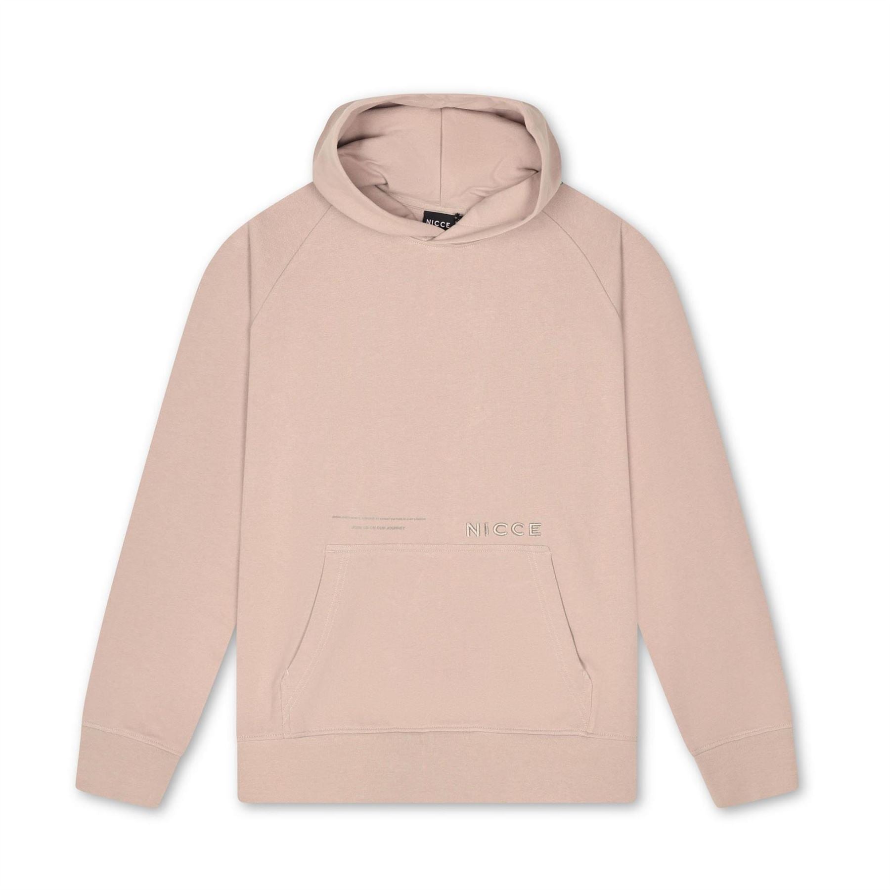 Nicce Embroidered Hooded Neck Long Sleeve Sweatshirt