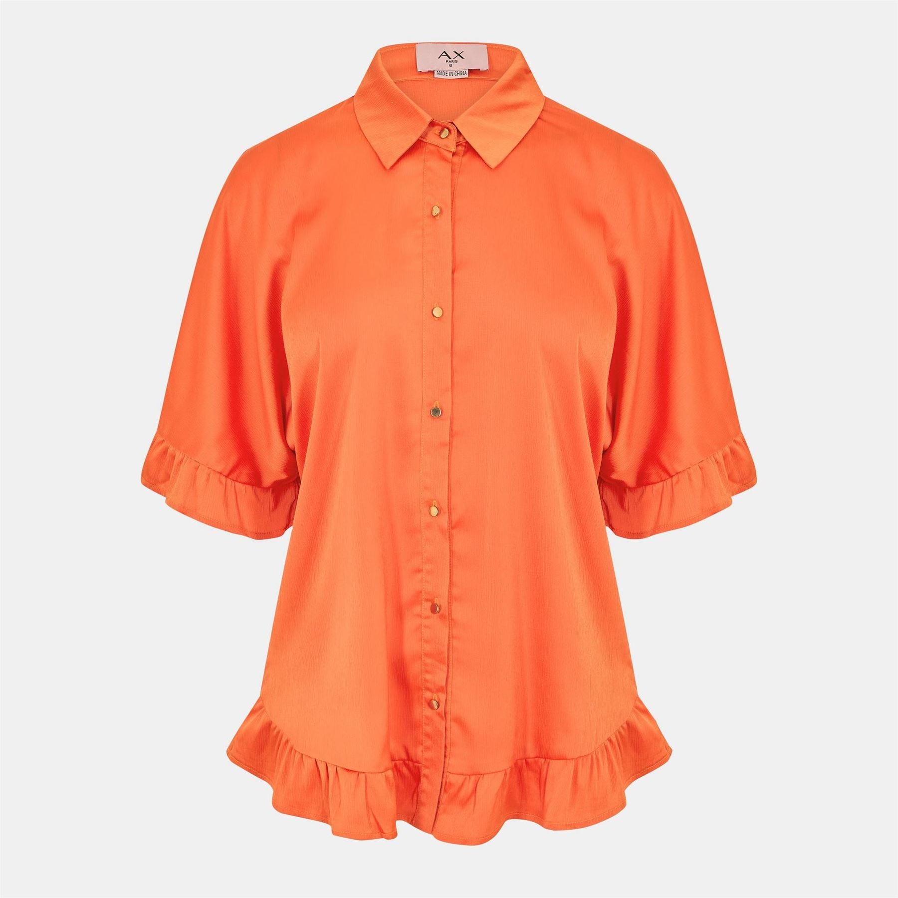 AX Paris Detail Gold Button FronT-Shirt