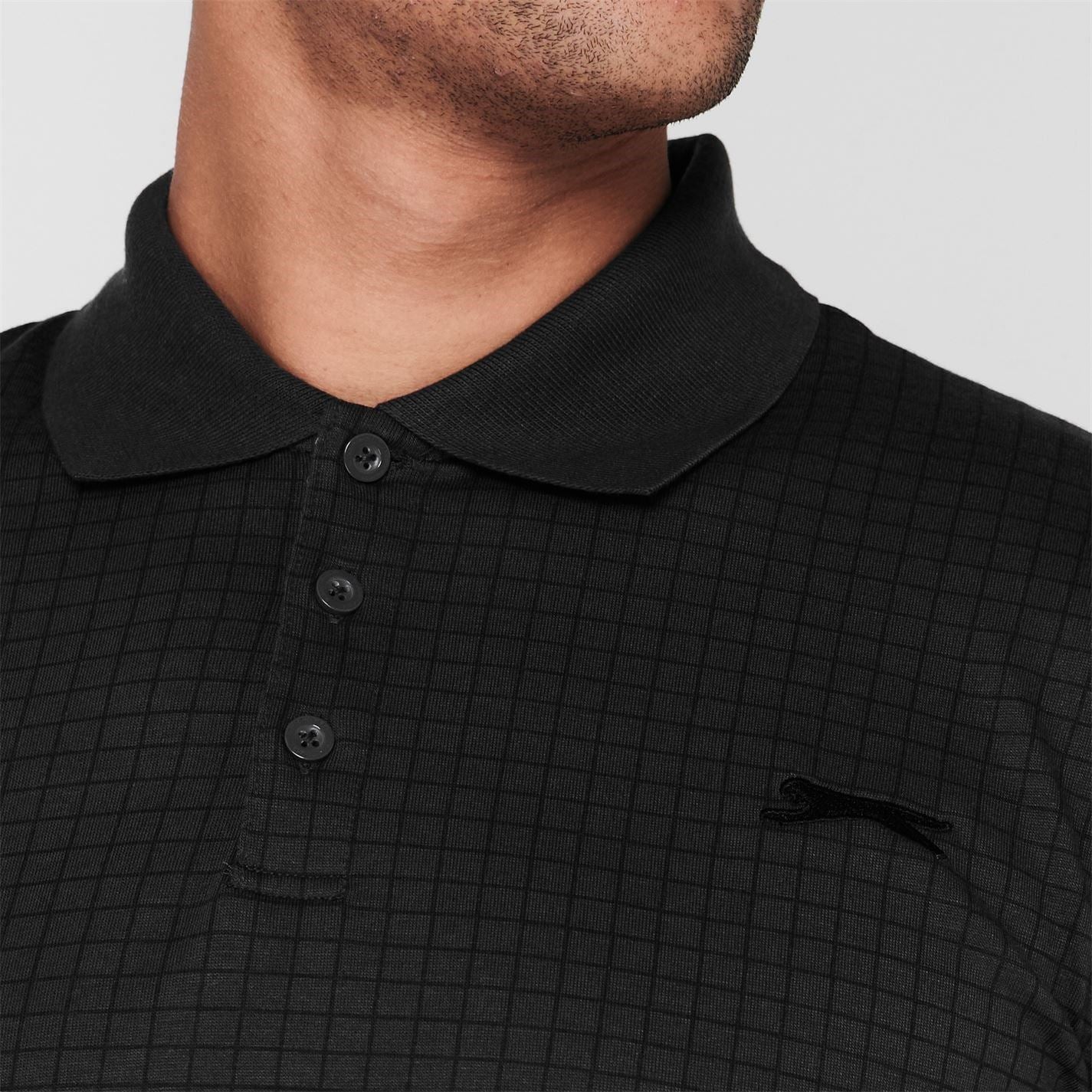 Slazenger Mens Check Golf Polo