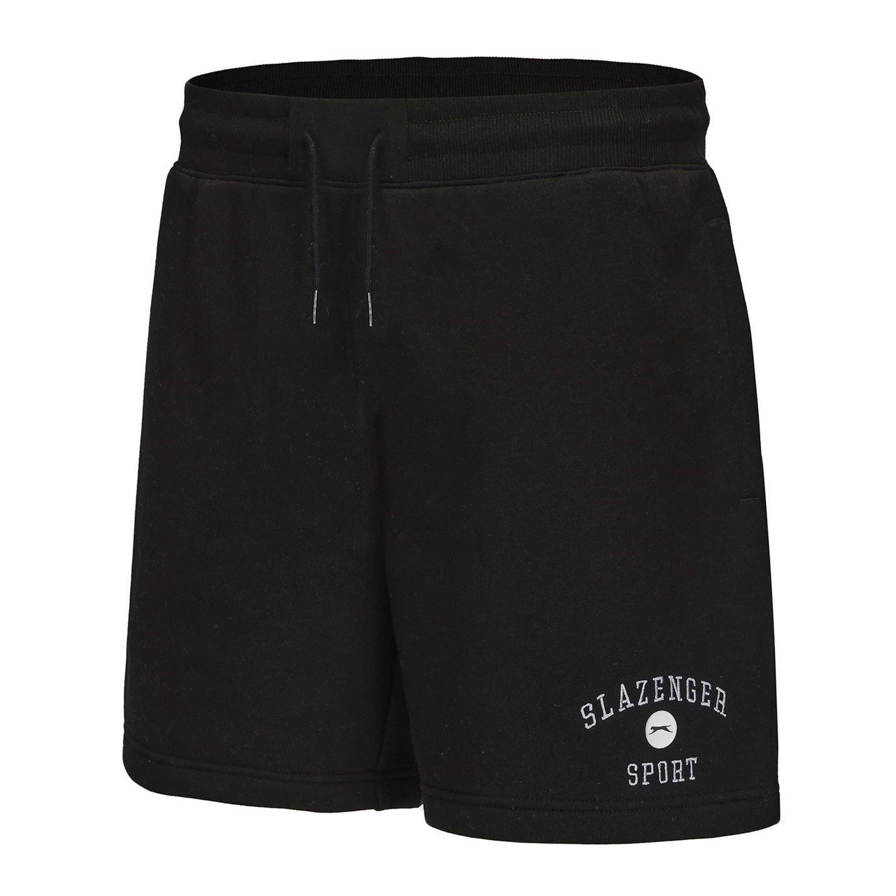 Slazenger Fleece Logo Print Athletic Shorts