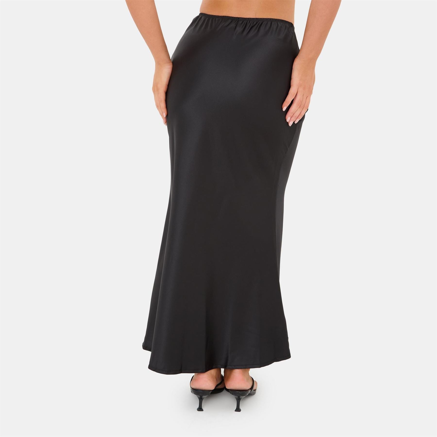 I Saw It First Bias Cut Satin Skirt