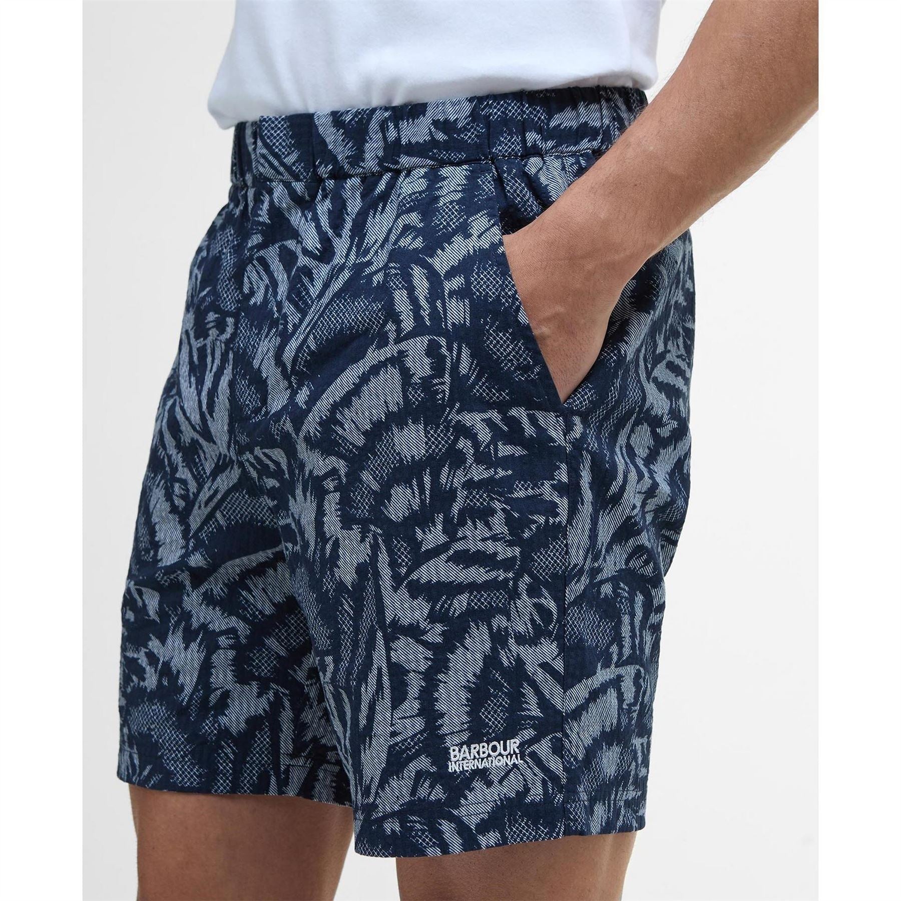 Barbour International B.intense Kew All Over Print Tailored Fit Chino Shorts