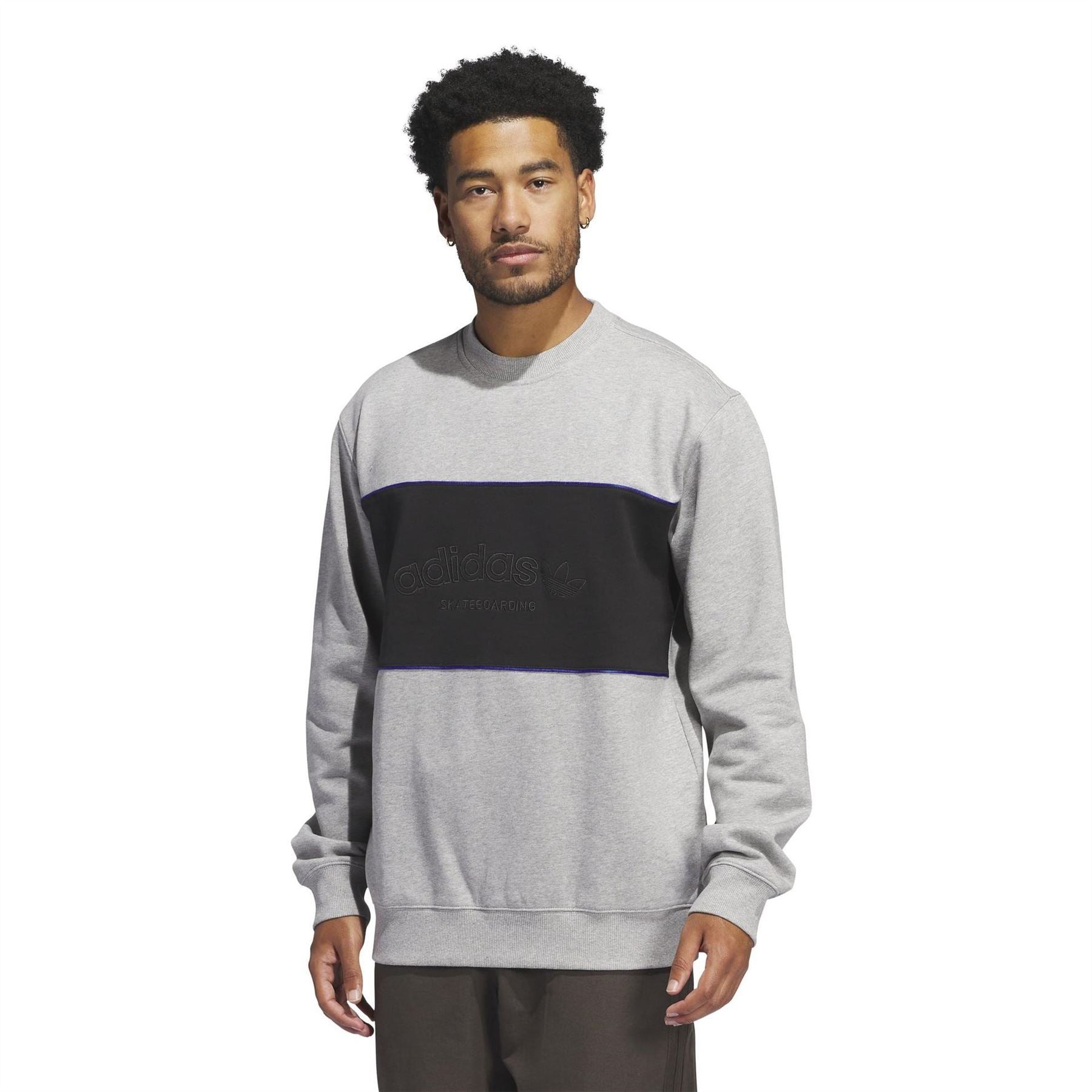 adidas Arched Lettering Regular Fit Long Sleeve Sweatshirt